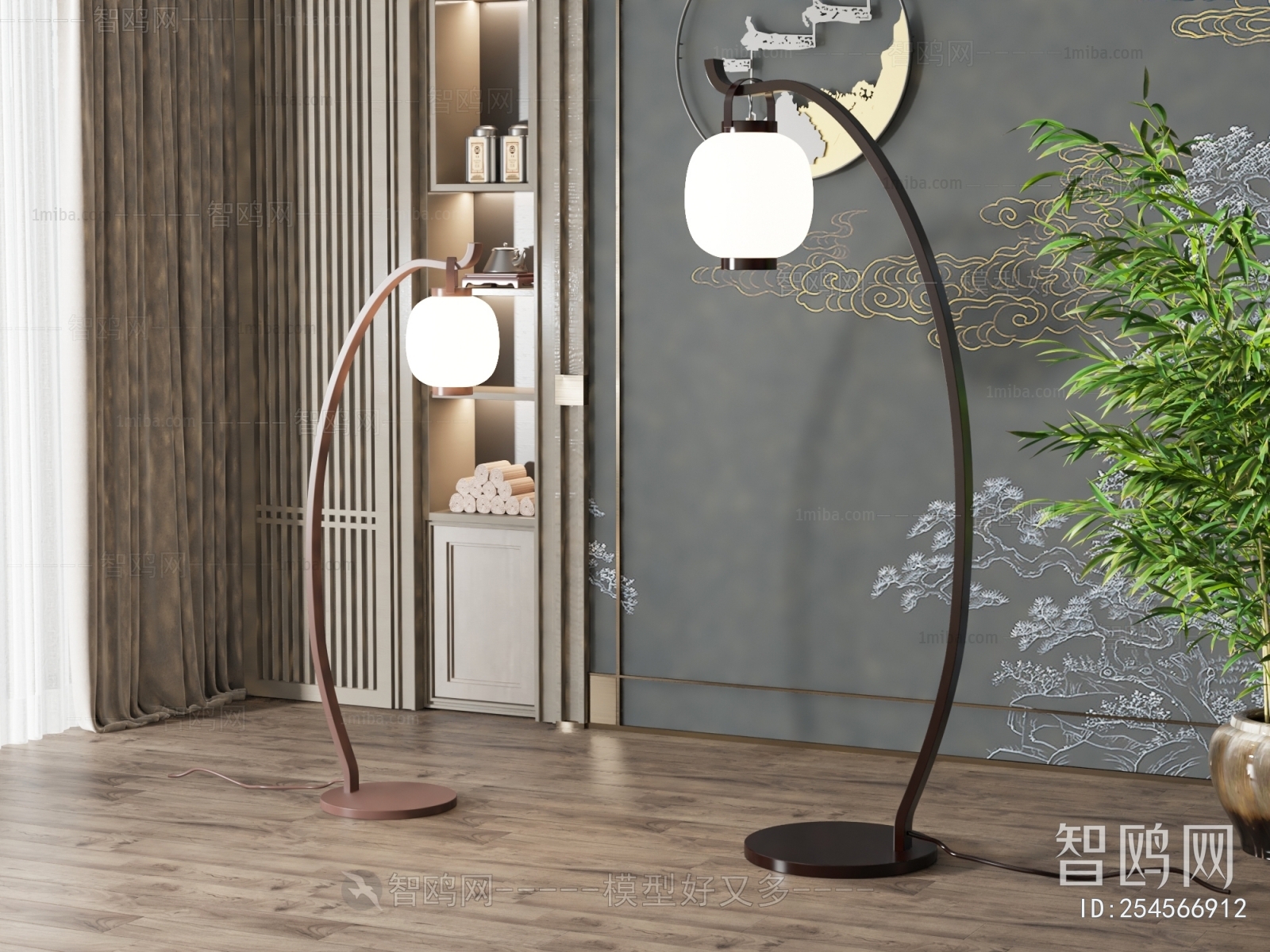 New Chinese Style Floor Lamp