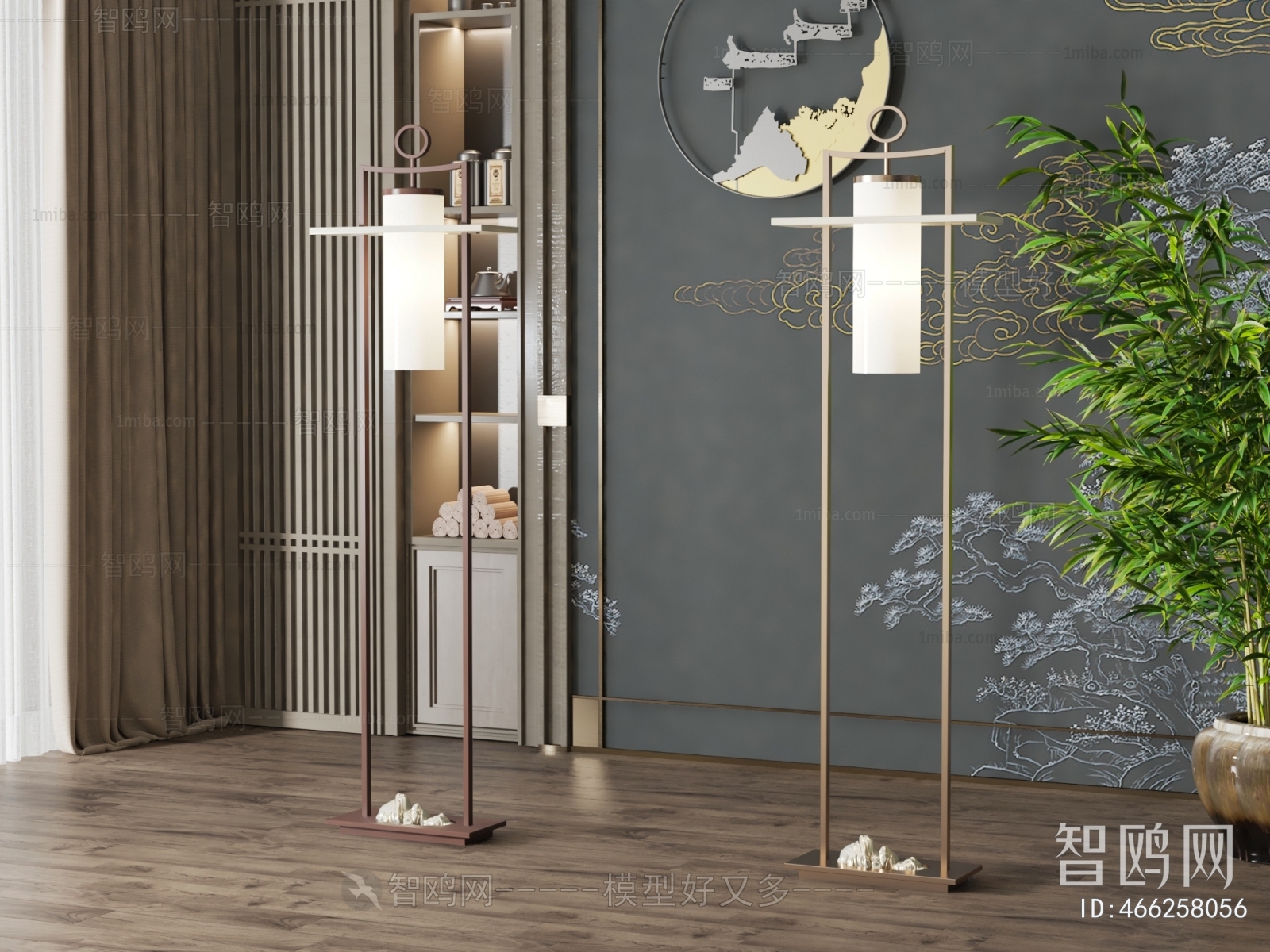 New Chinese Style Floor Lamp