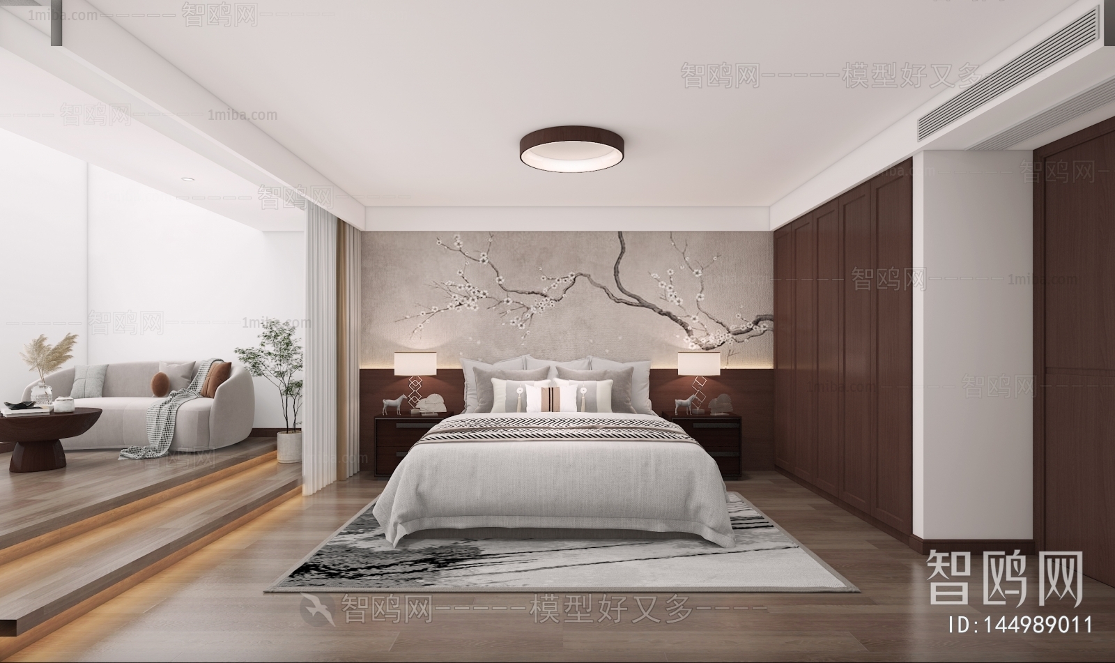 New Chinese Style Bedroom