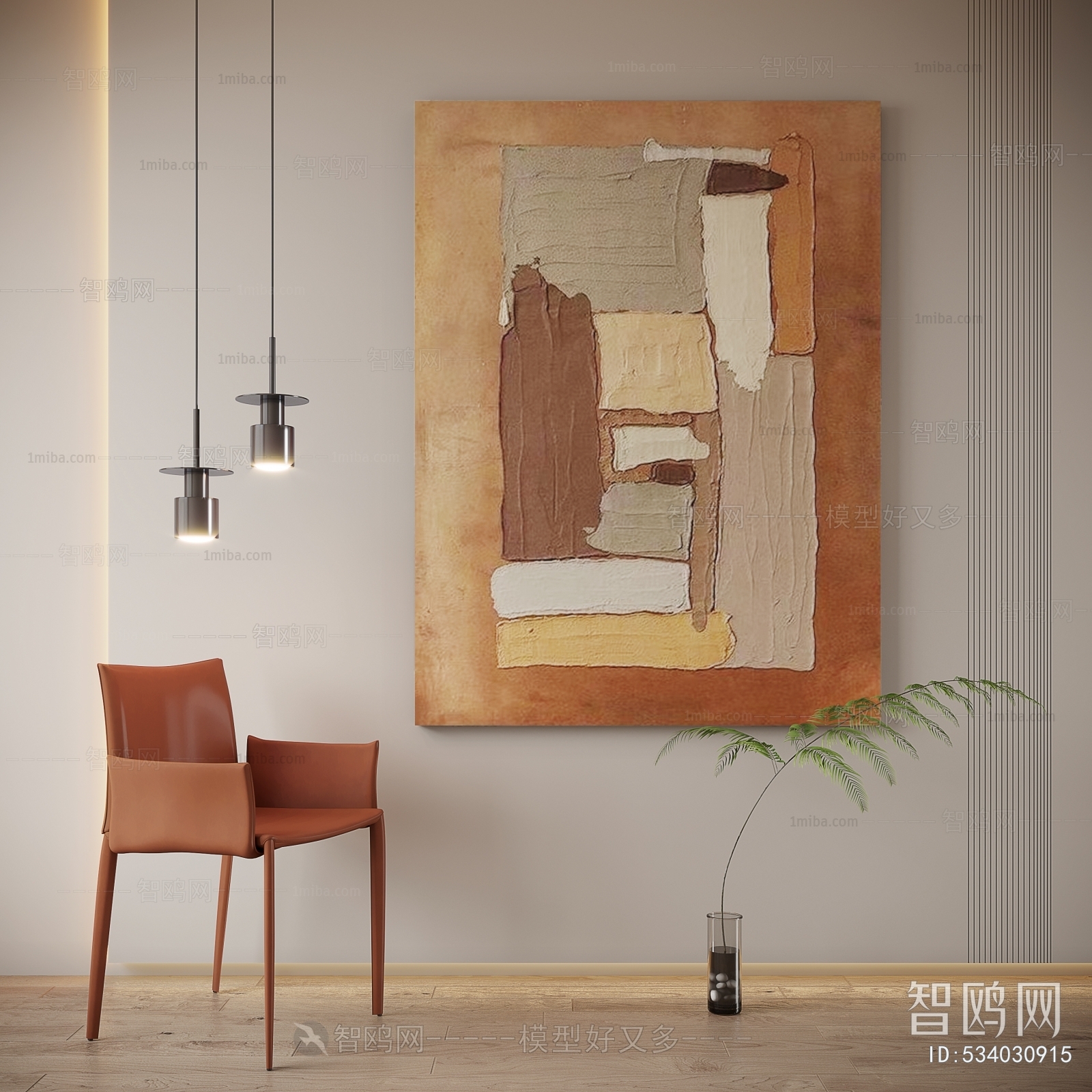 Modern Wabi-sabi Style Painting