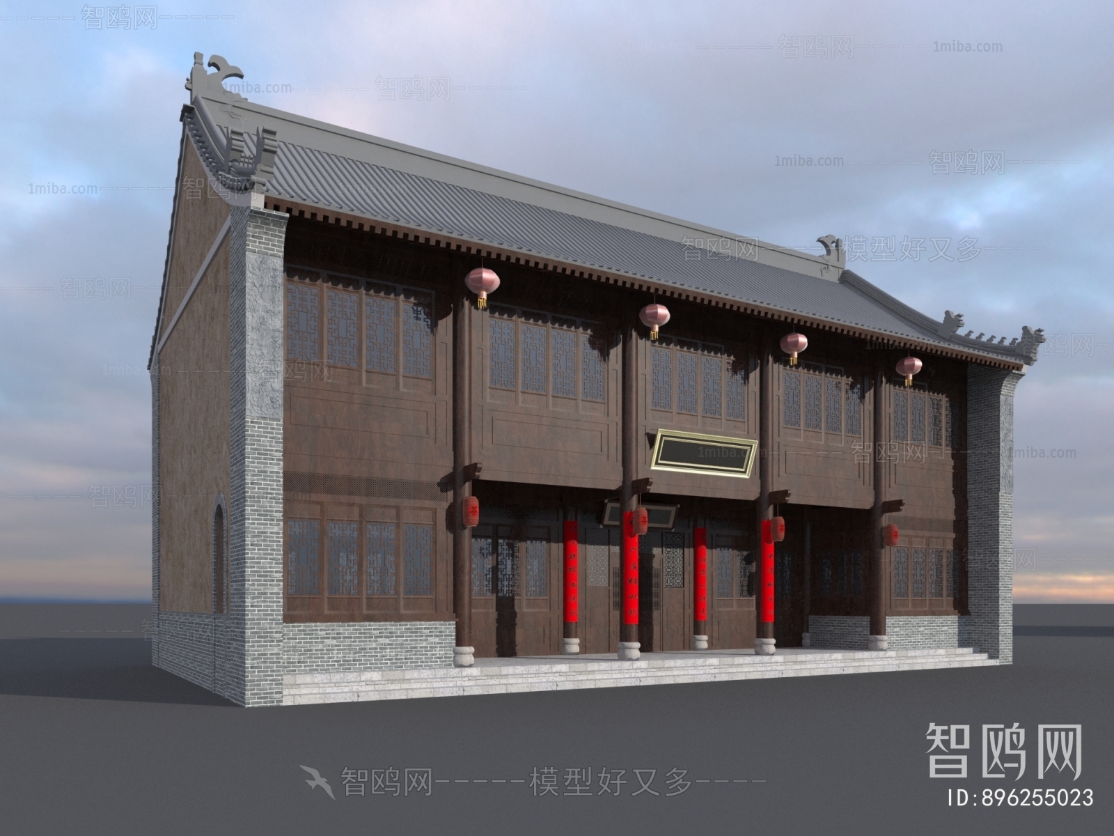 New Chinese Style Ancient Architectural Buildings