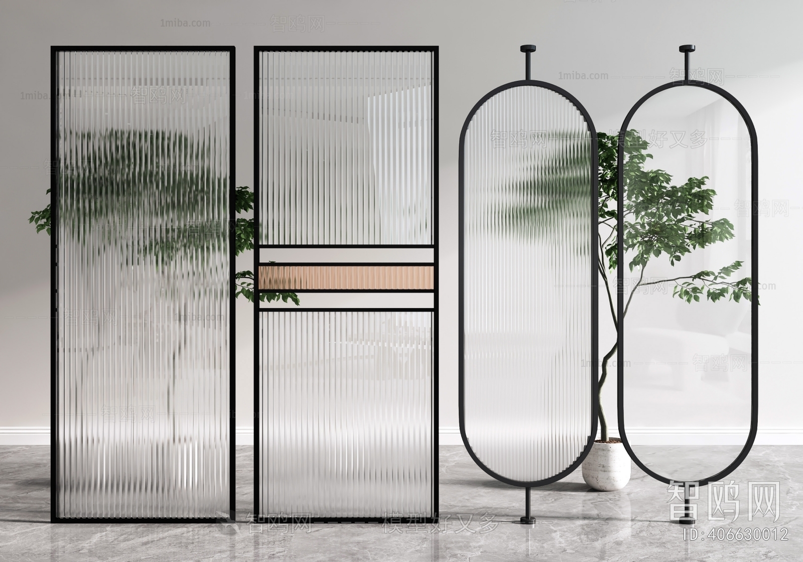 Modern Glass Screen Partition