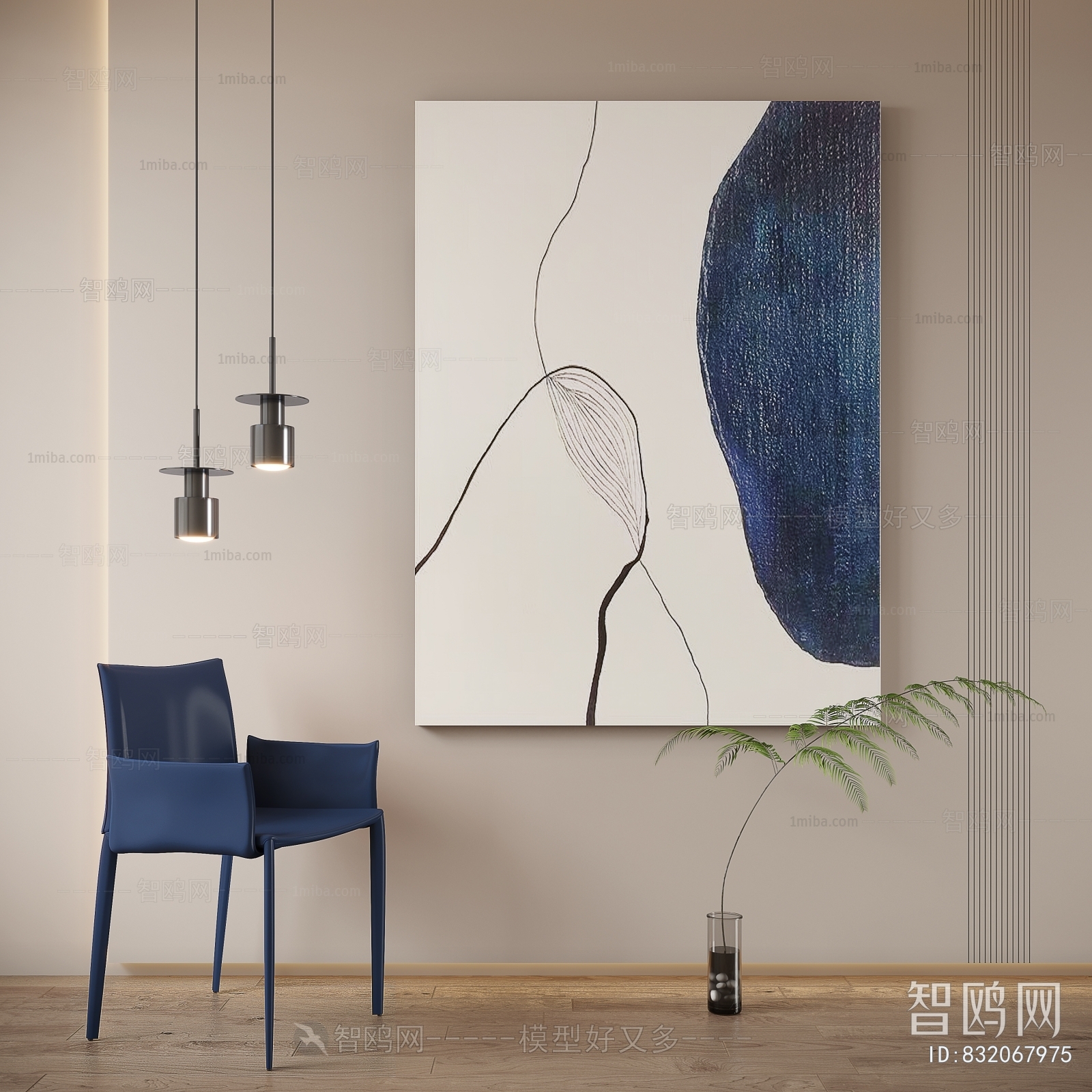 Modern Wabi-sabi Style Painting