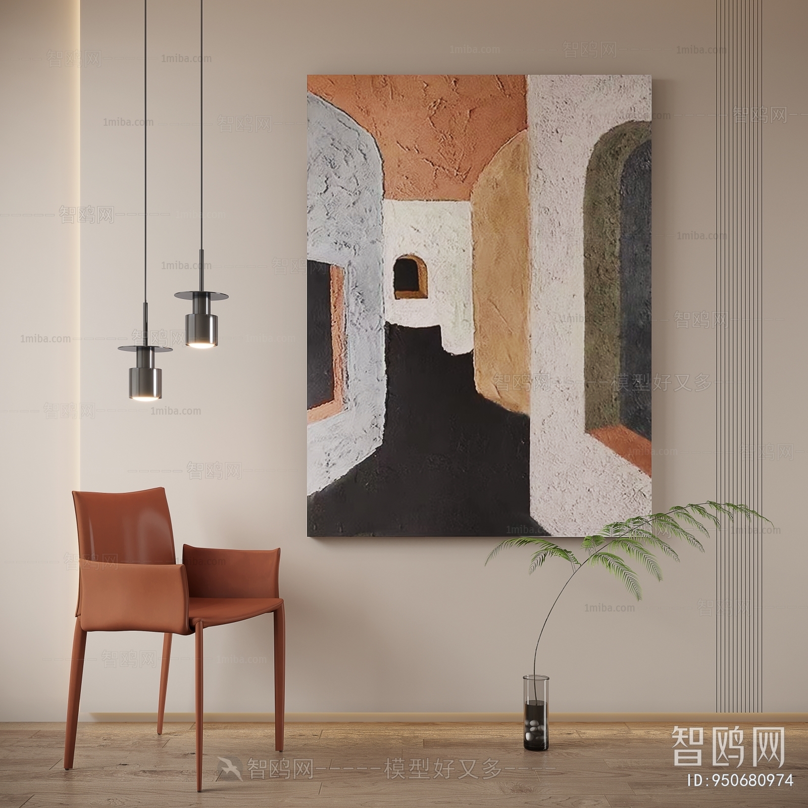 Modern Wabi-sabi Style Painting