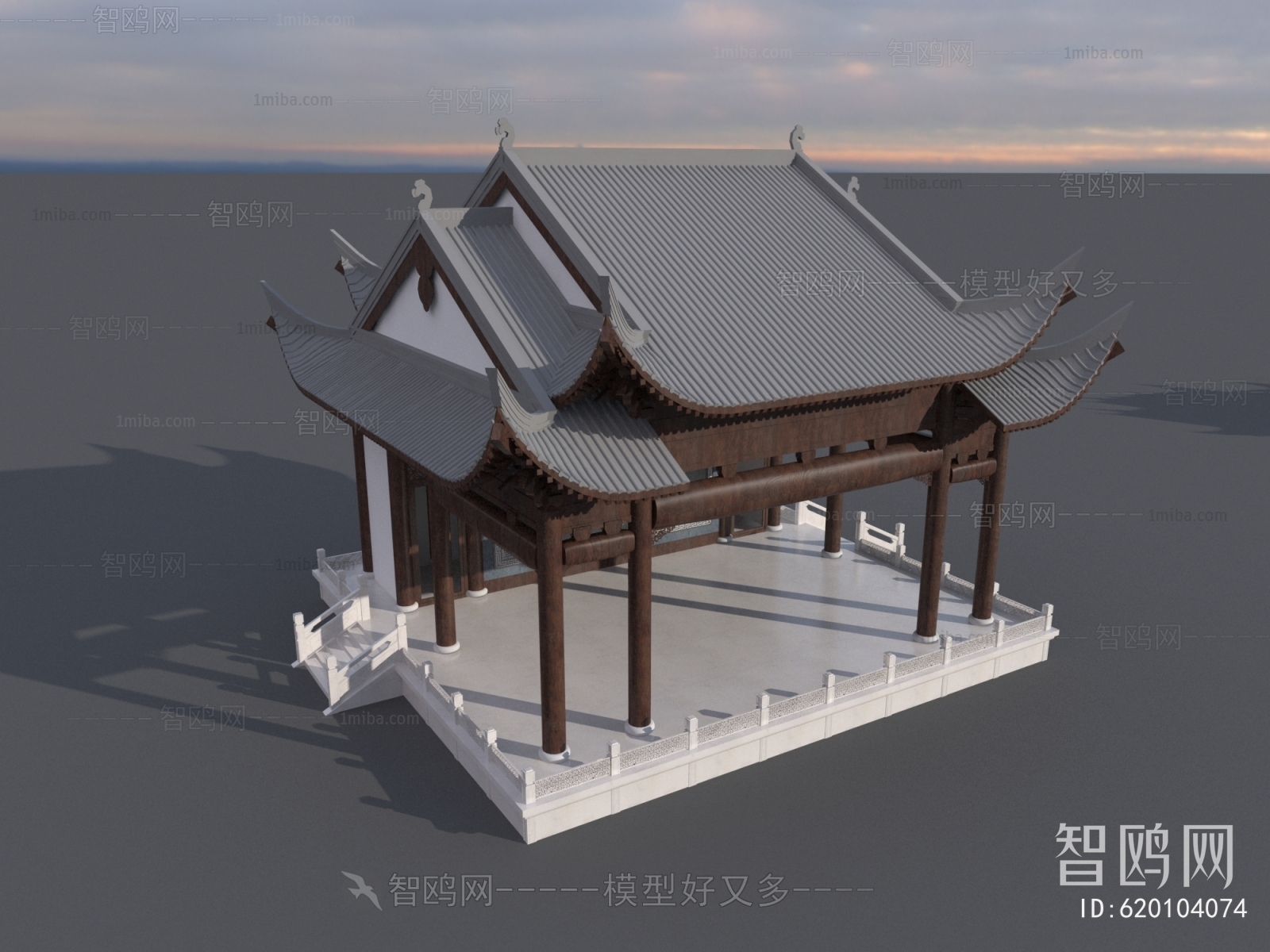 Chinese Style Ancient Architectural Buildings