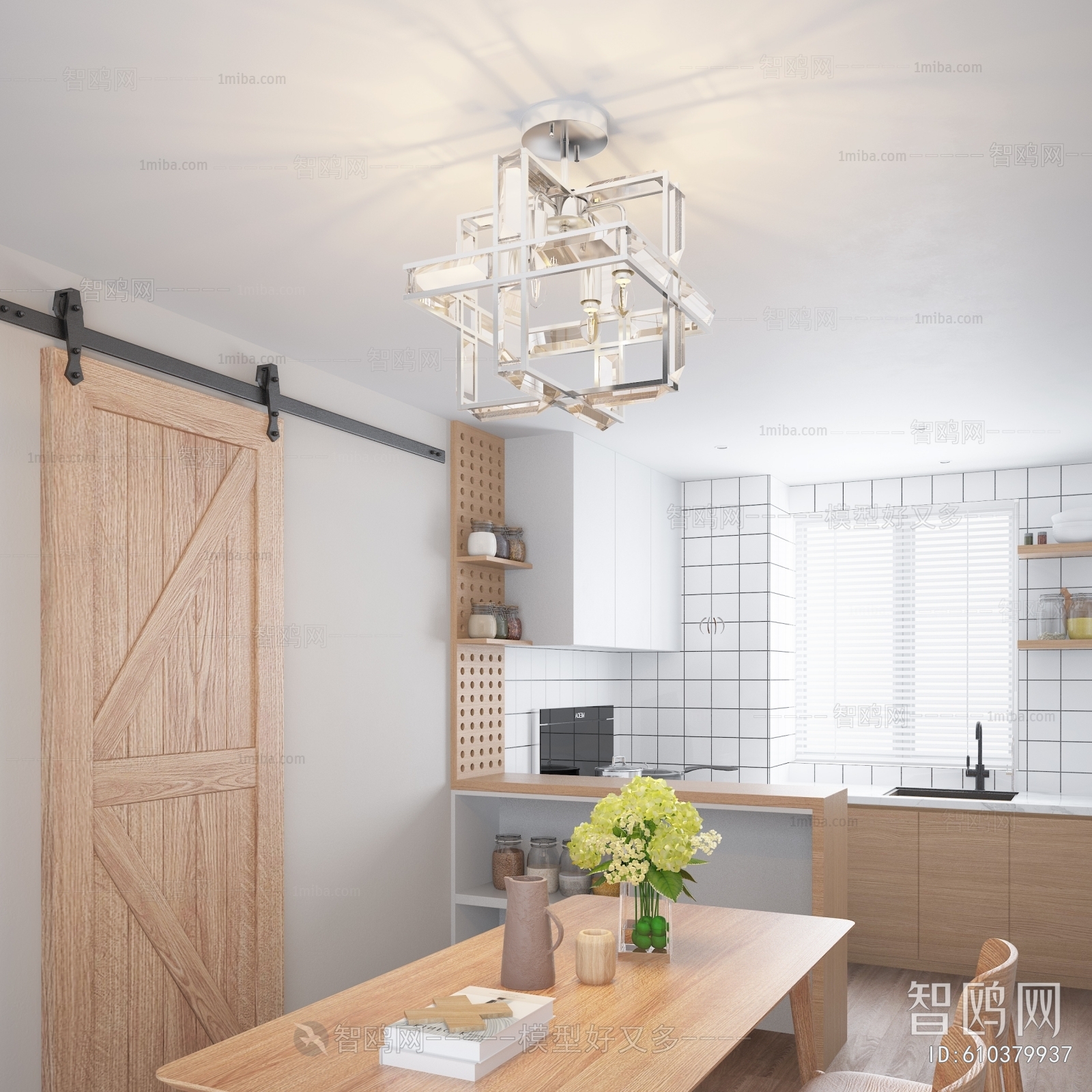 Nordic Style Open Kitchen