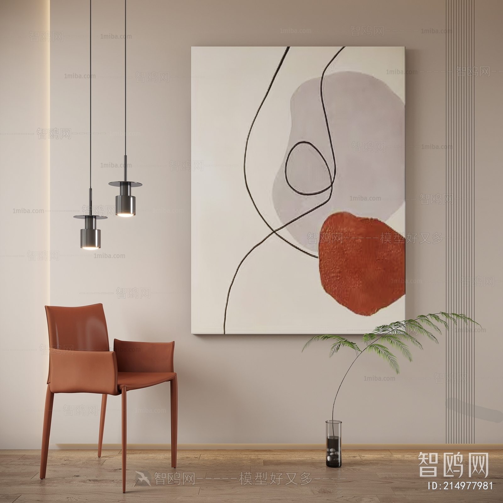 Modern Wabi-sabi Style Painting