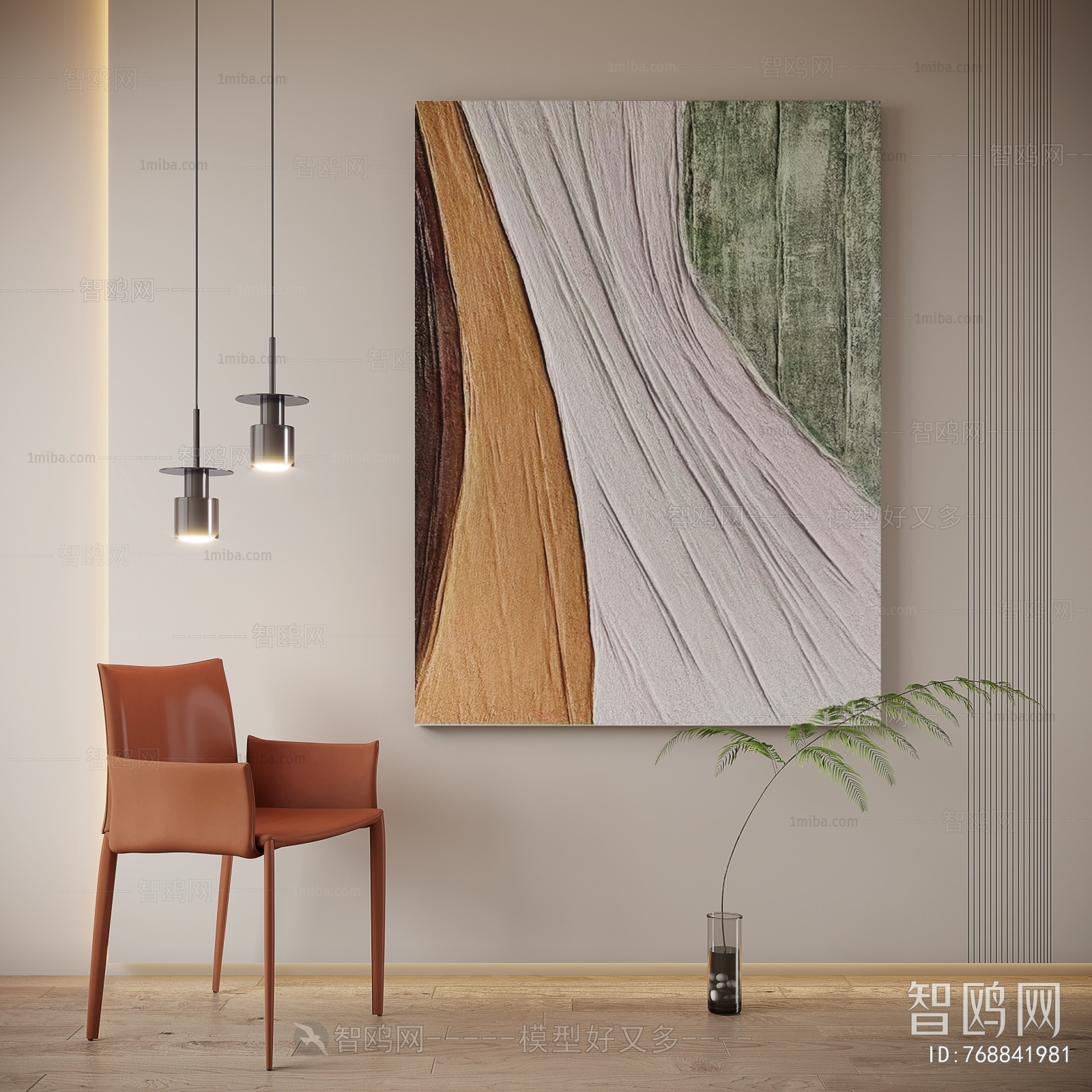 Modern Wabi-sabi Style Painting