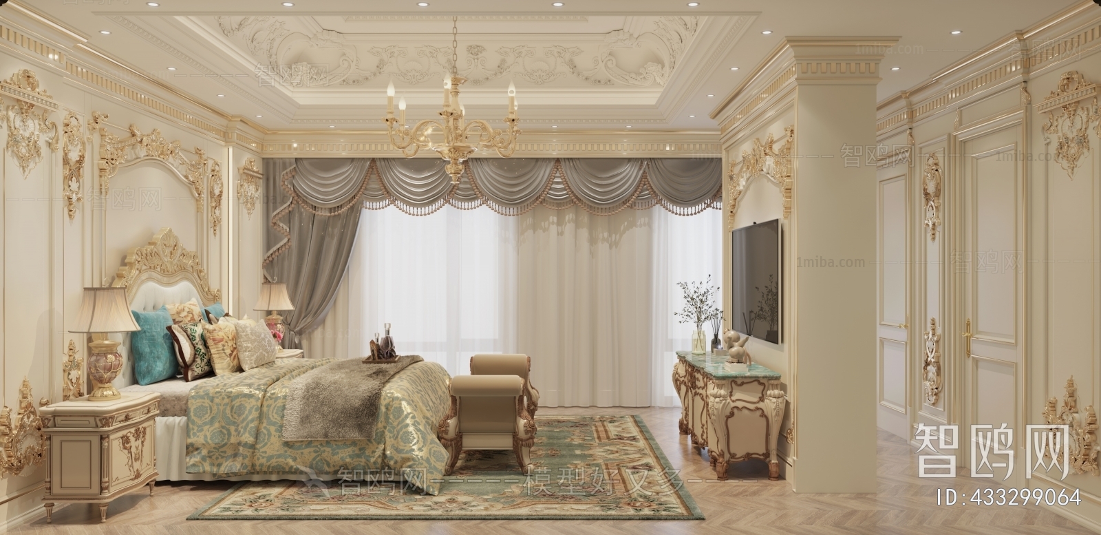 European Style Classical Style Bedroom