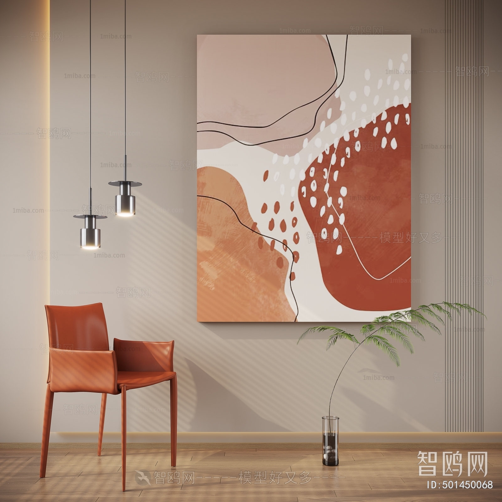 Modern Wabi-sabi Style Painting