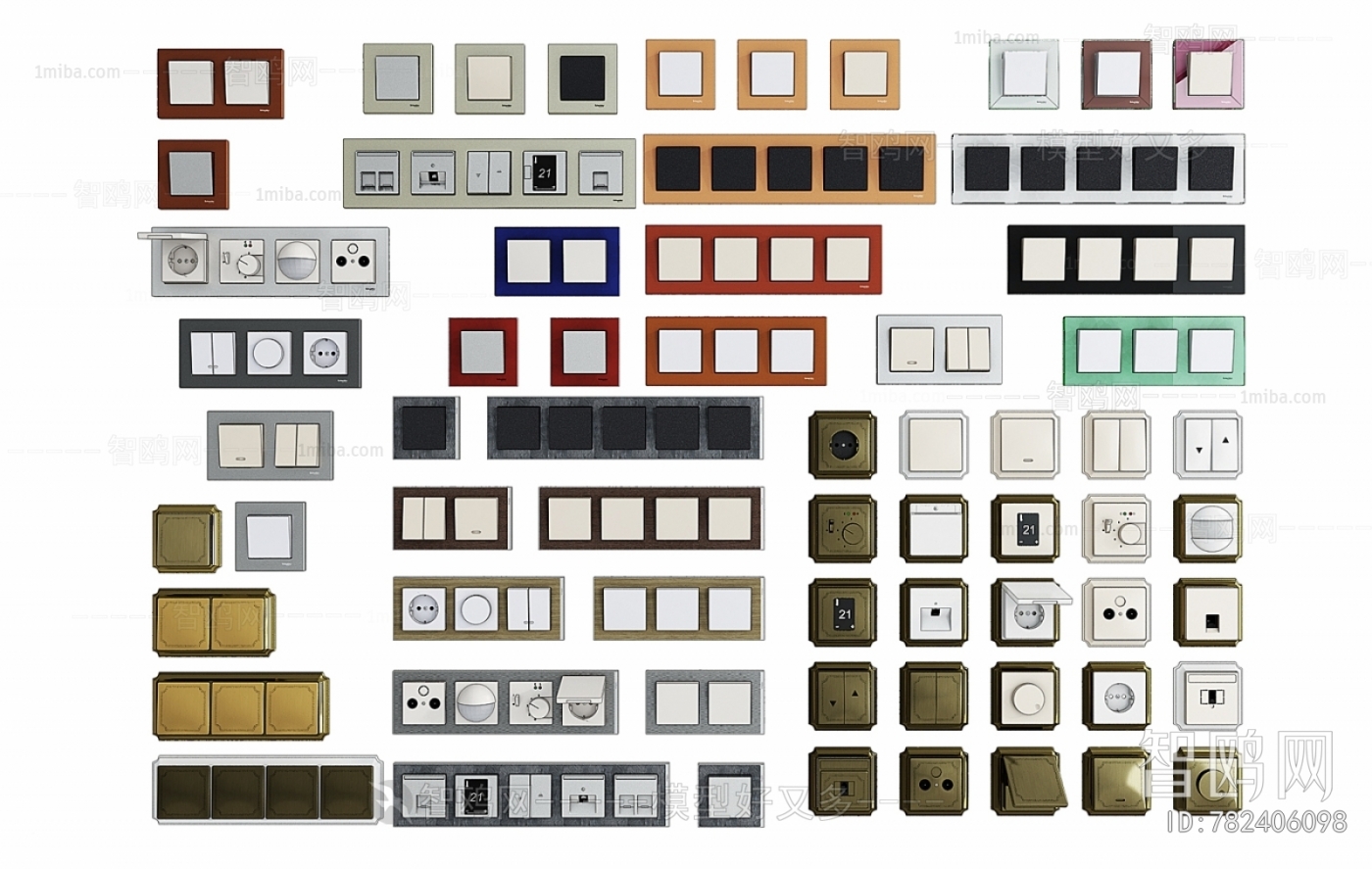 Modern Switch Socket Panel