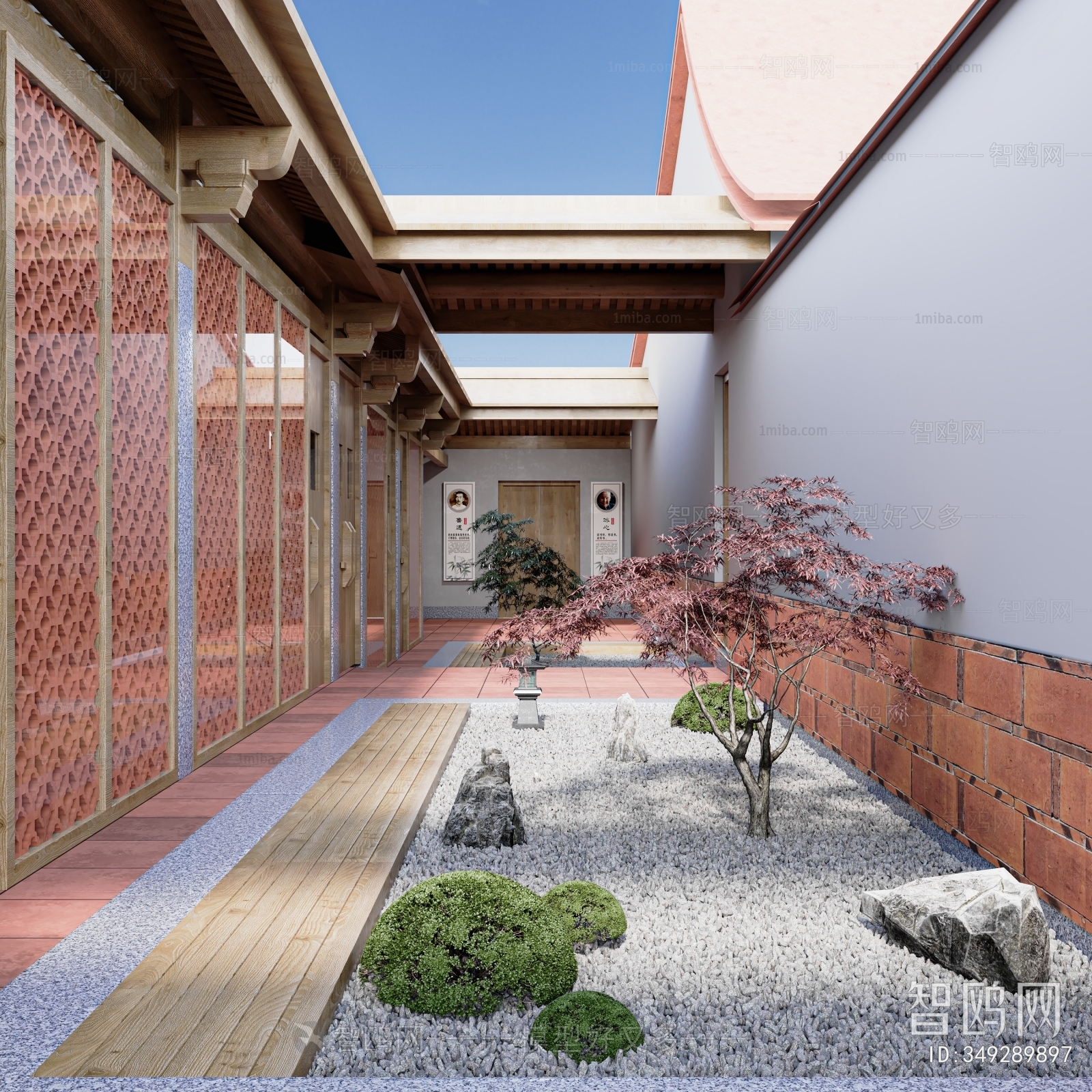 New Chinese Style Courtyard/landscape