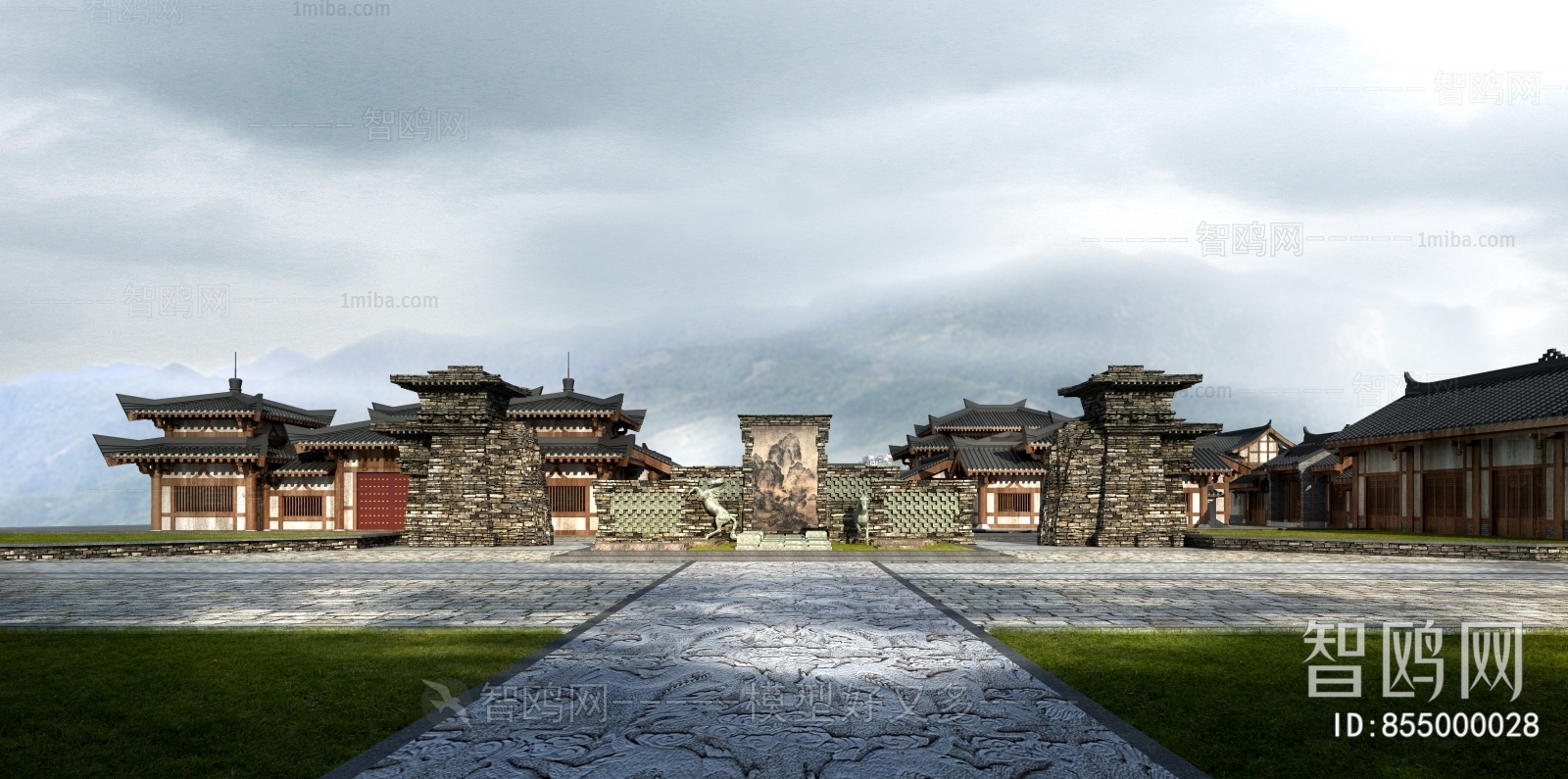 Chinese Style Ancient Architectural Buildings