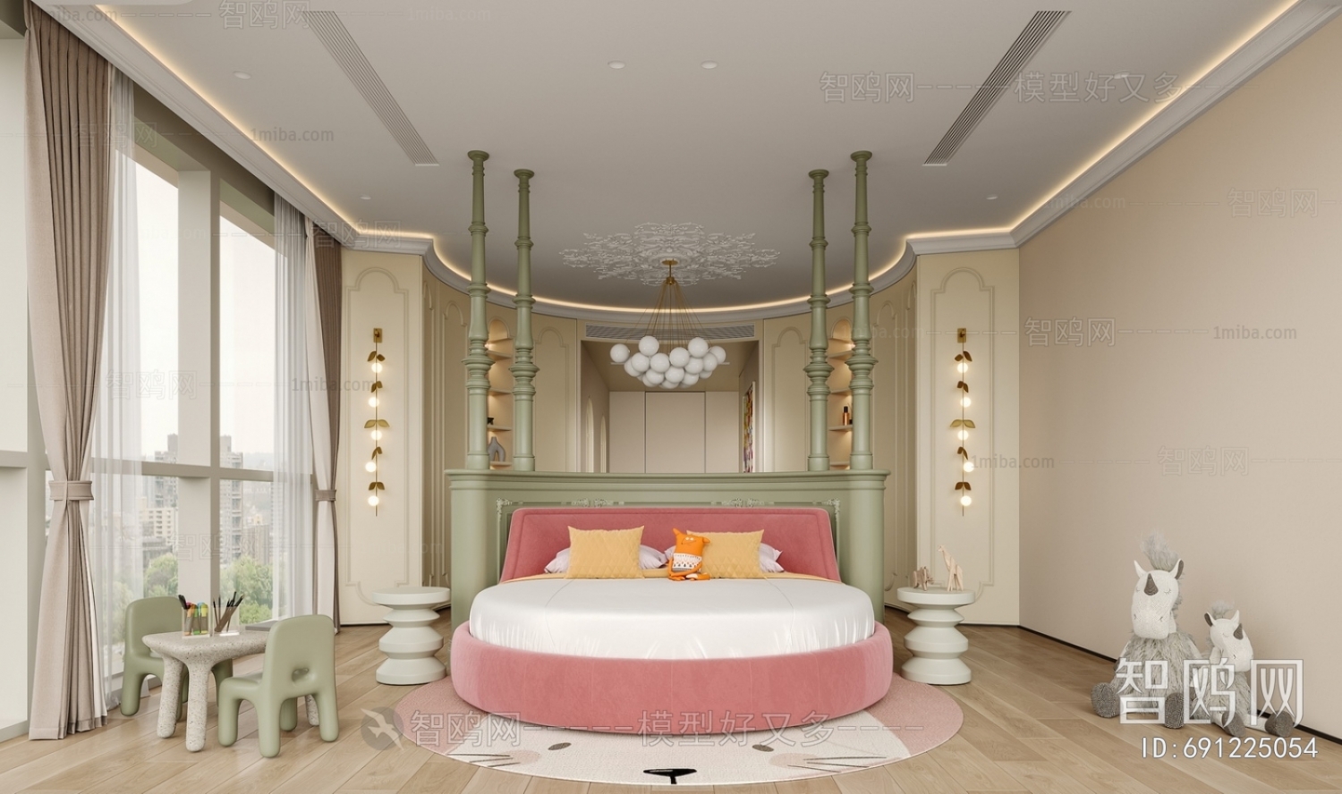 New Classical Style Girl's Room Daughter's Room