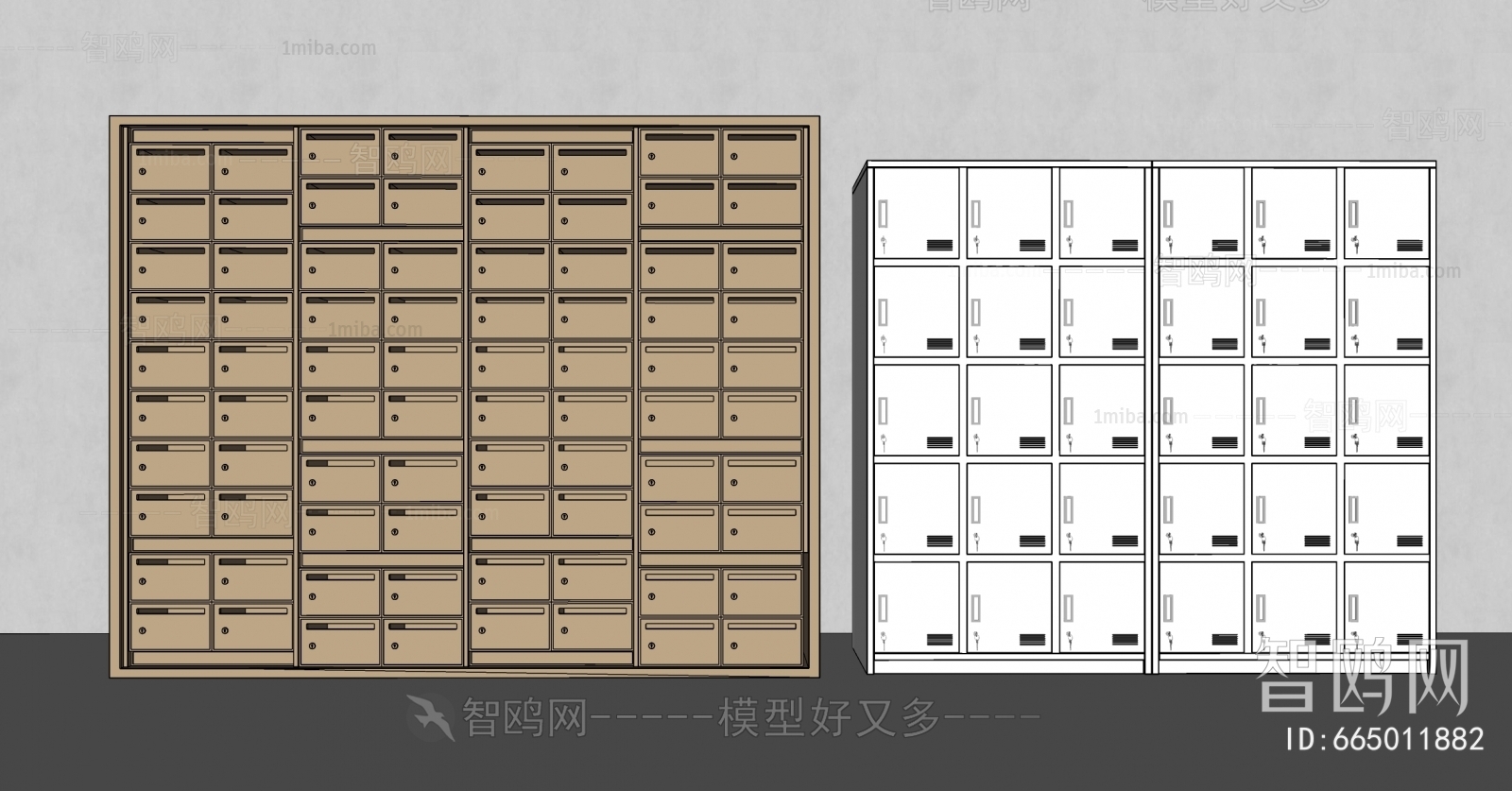 现代储物柜信报箱