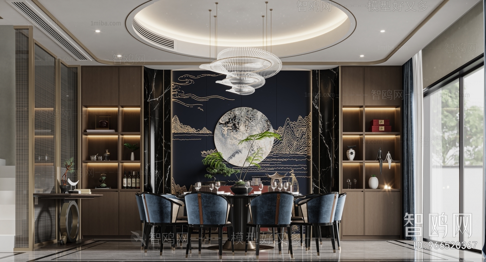 New Chinese Style Dining Room