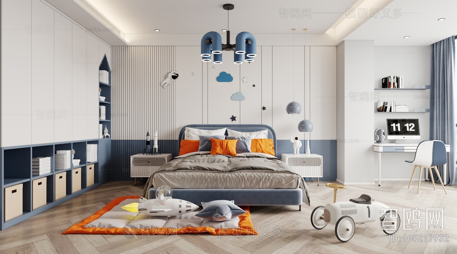 Modern Boy's Room And Son's Room