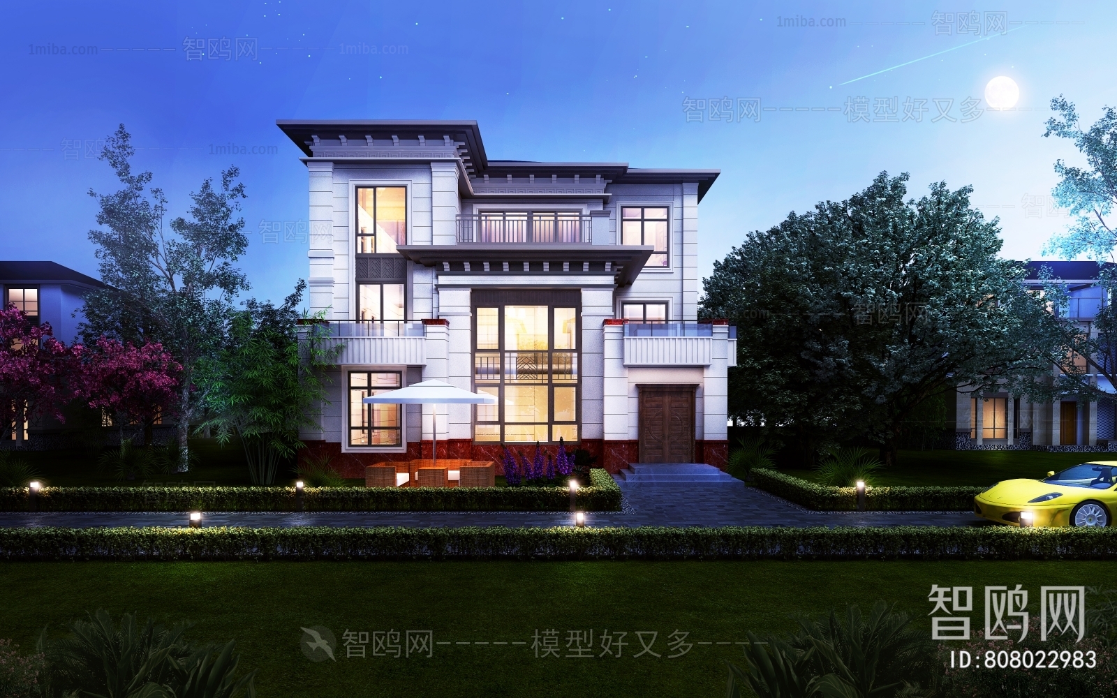 New Chinese Style Villa Appearance