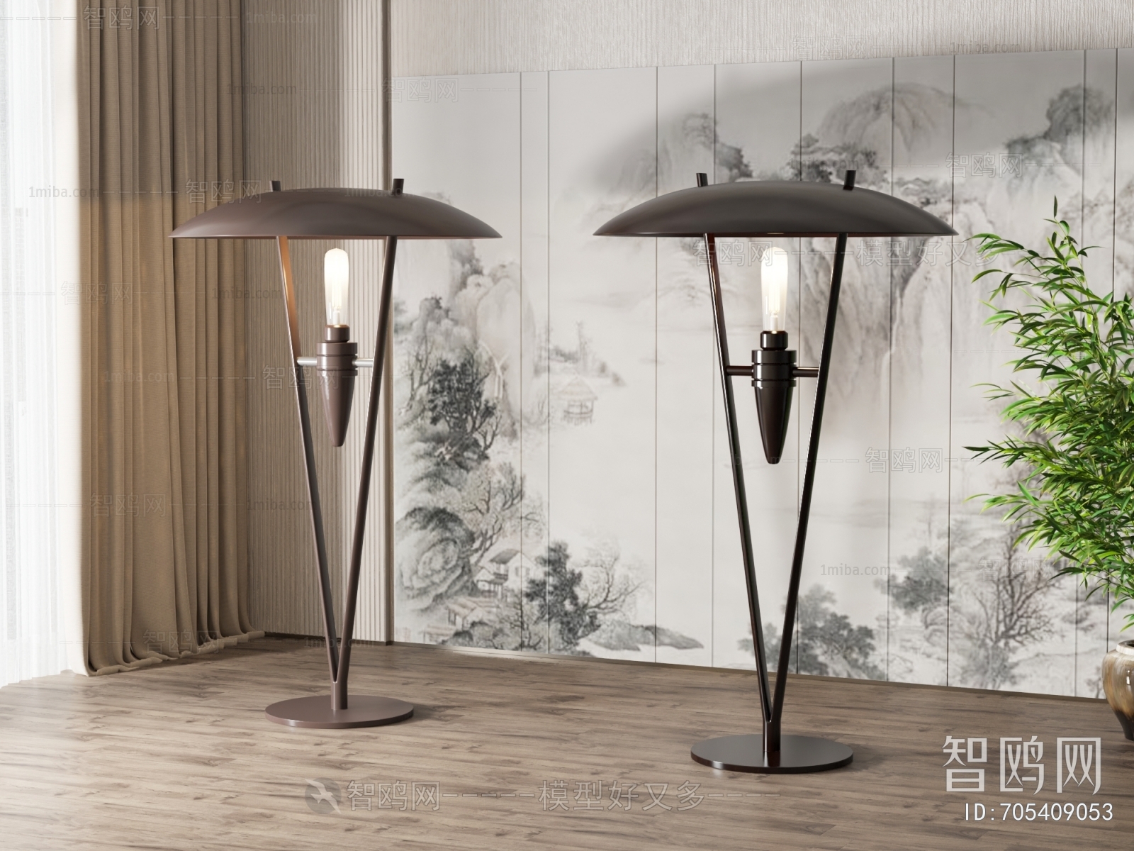 New Chinese Style Floor Lamp