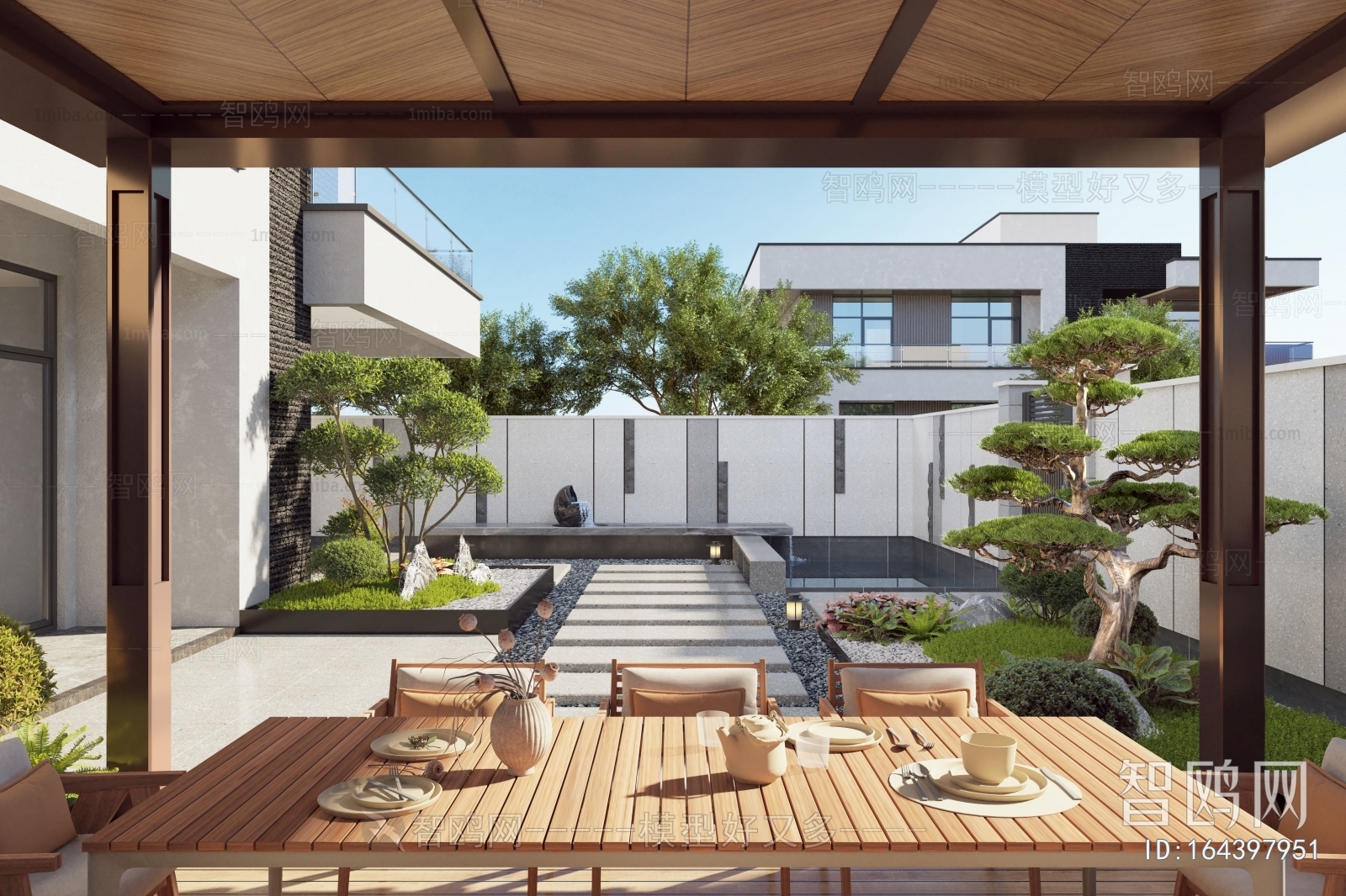 Modern Courtyard/landscape