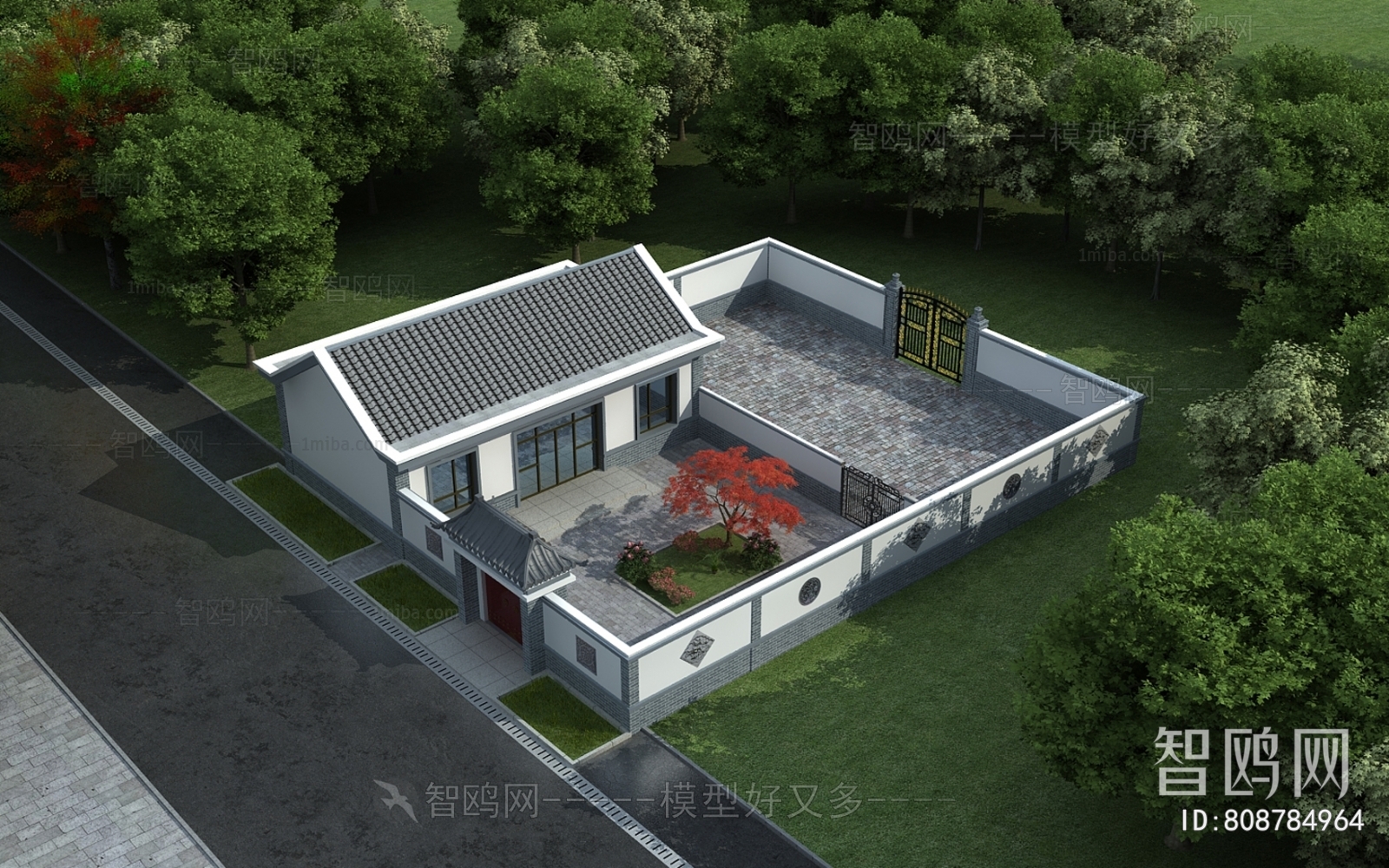 New Chinese Style Building Appearance