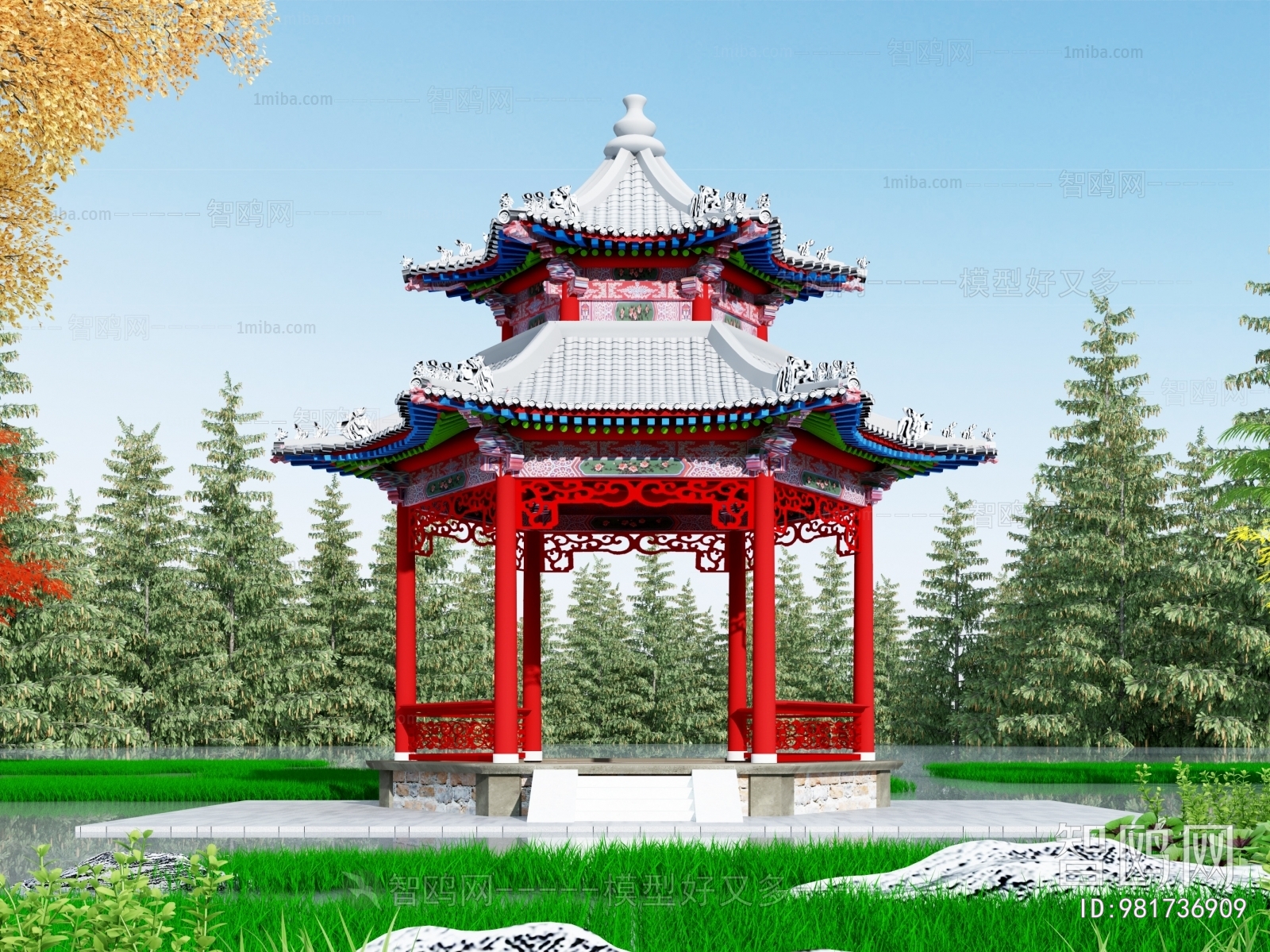 Chinese Style Building Component