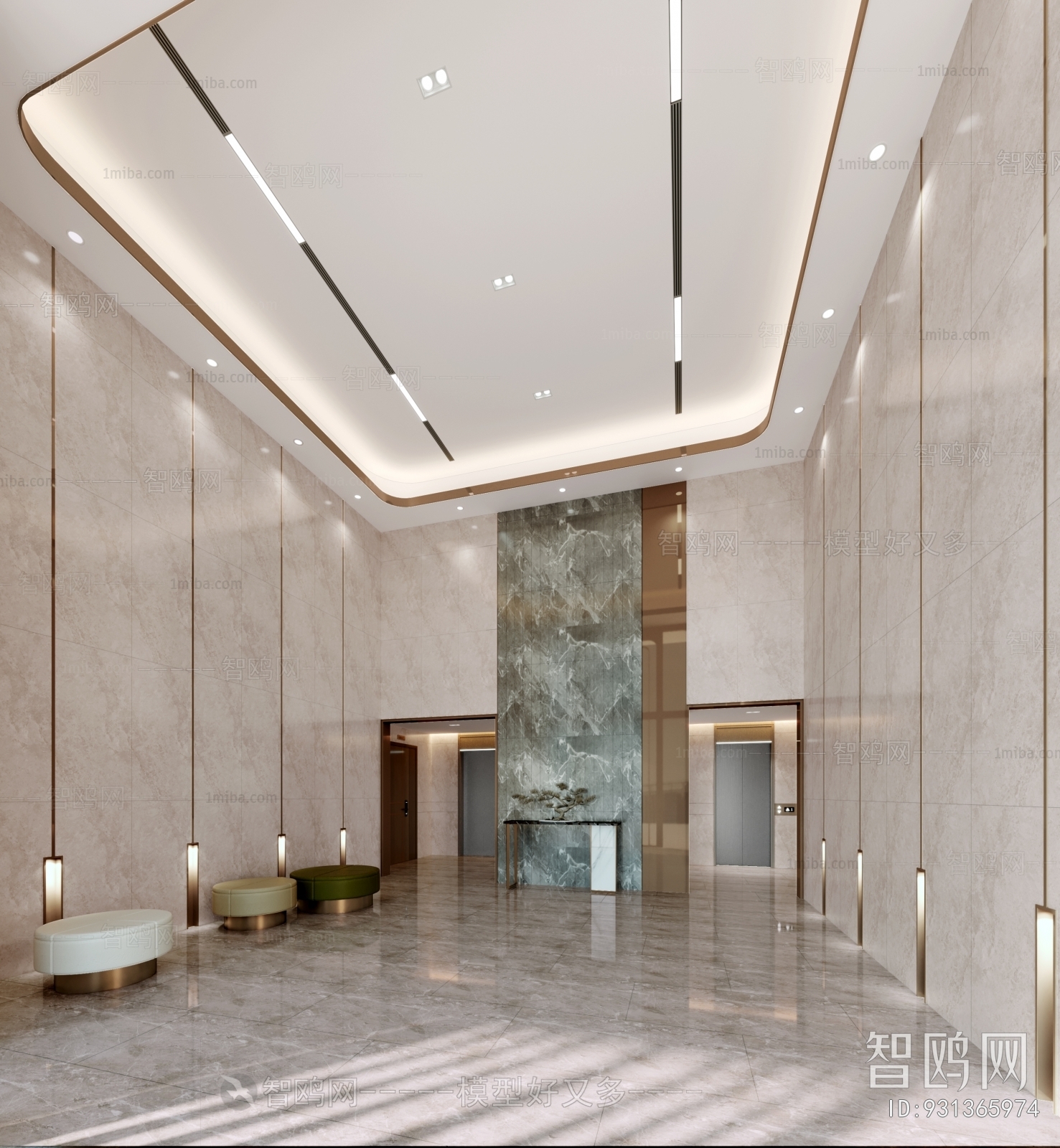 Modern Elevator Hall