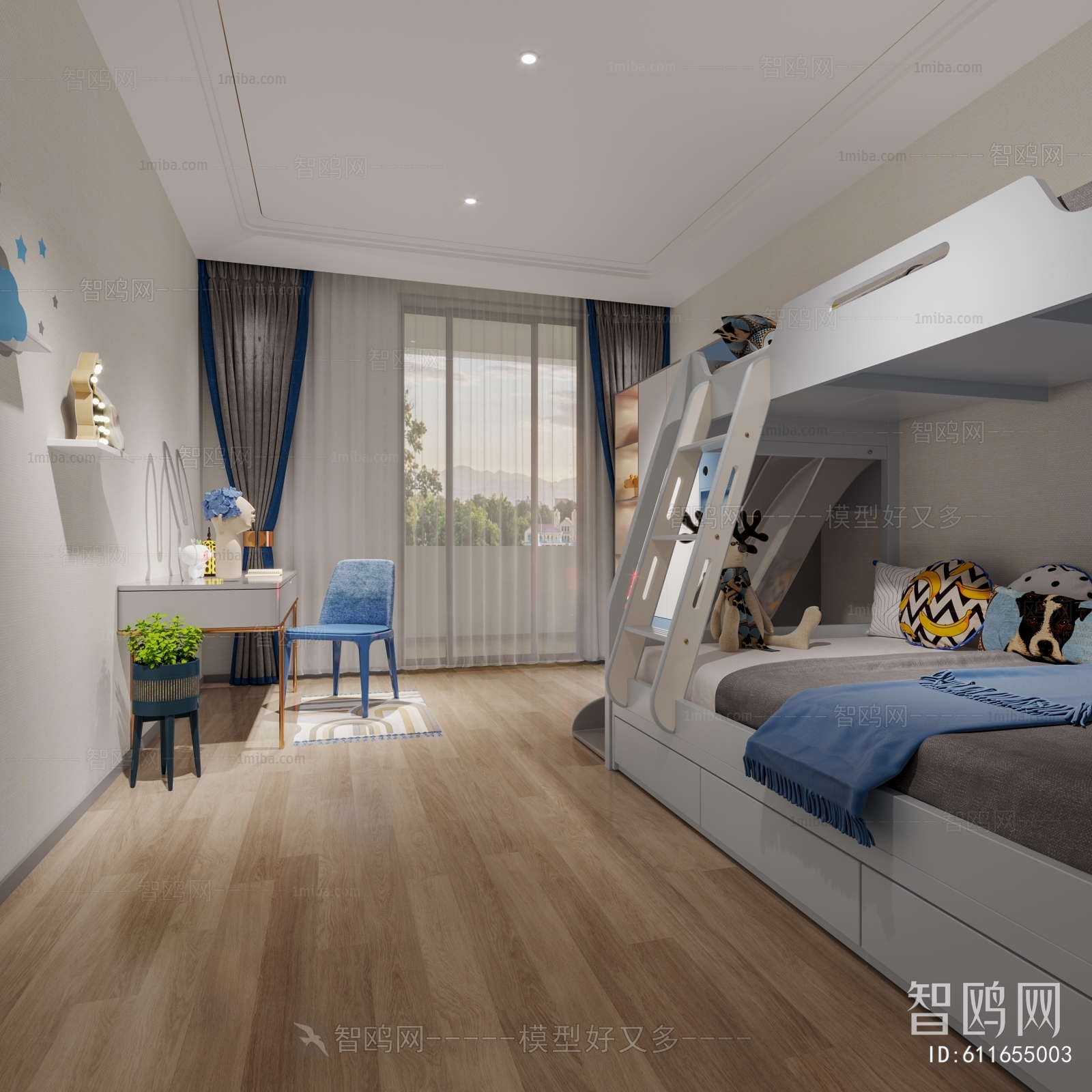 Modern Boy's Room And Son's Room