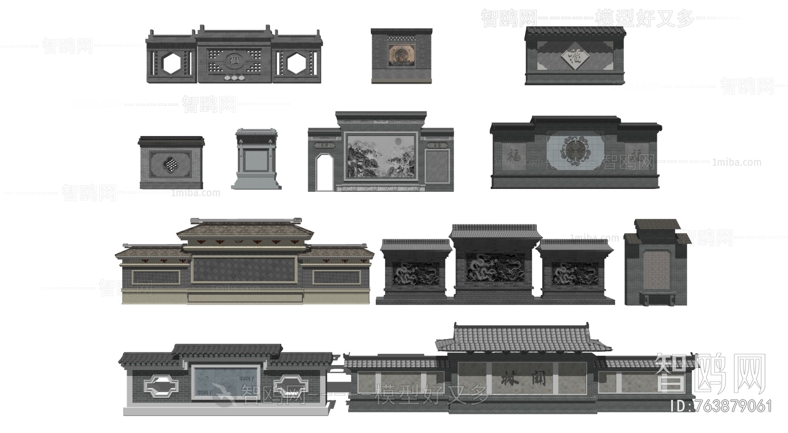 Chinese Style Building Component