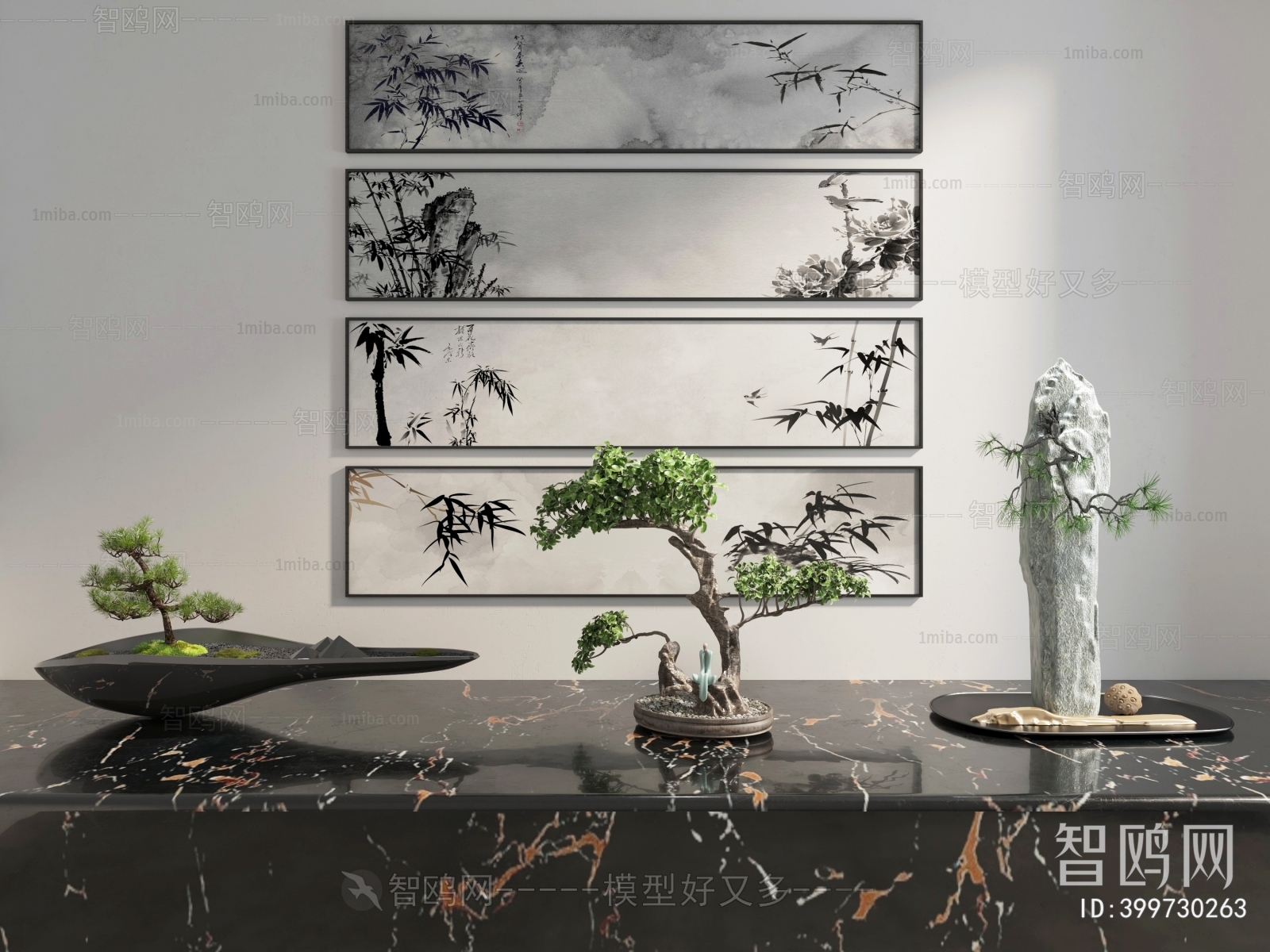 New Chinese Style Bonsai