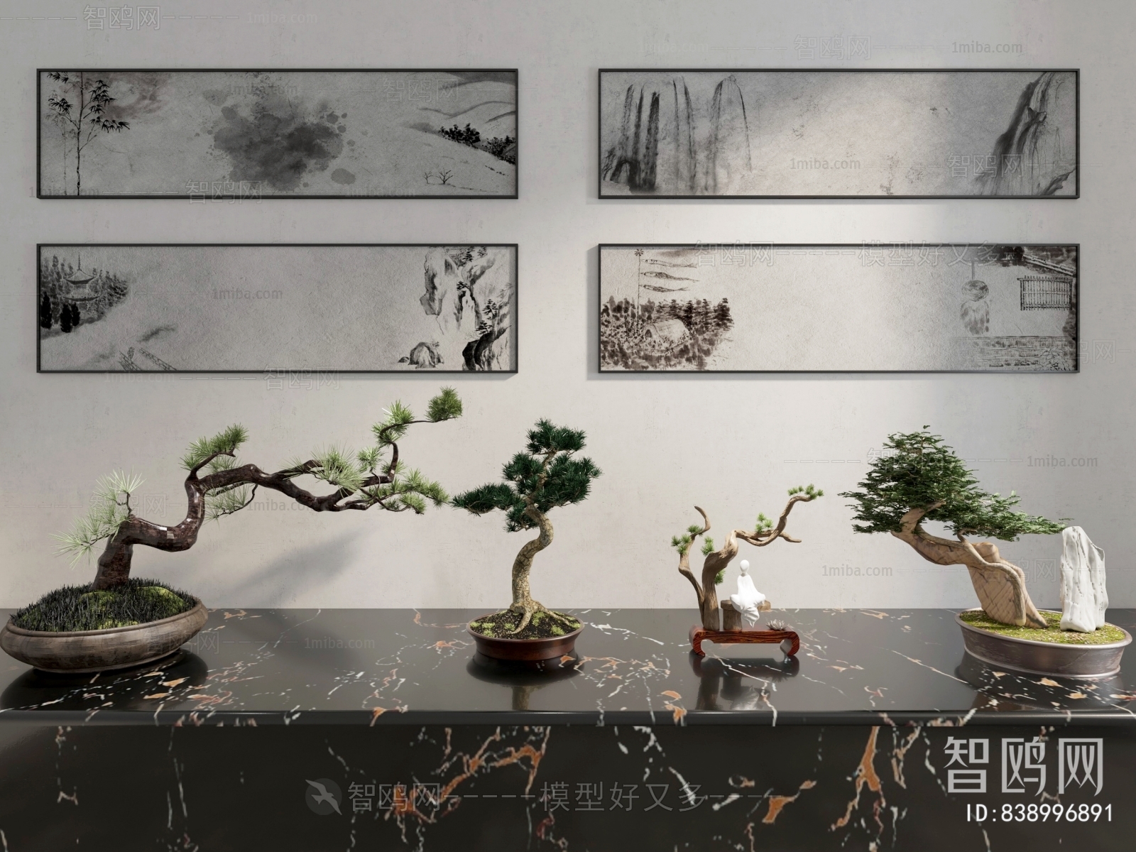 New Chinese Style Bonsai