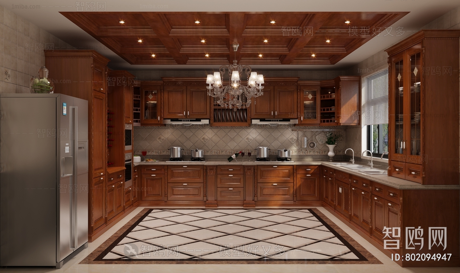 New Classical Style Open Kitchen