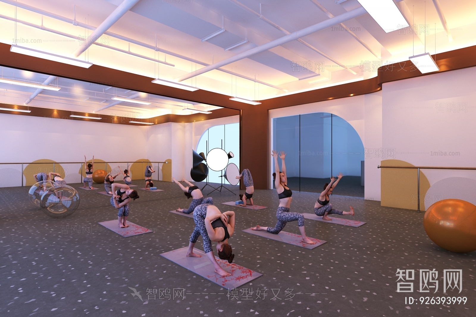 Modern Yoga Room