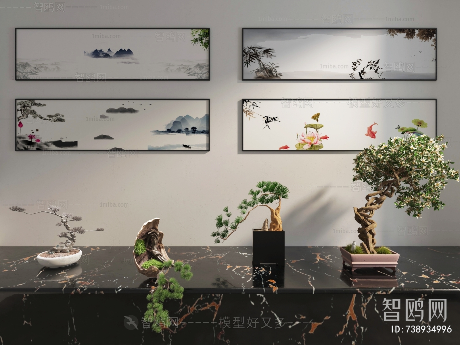 New Chinese Style Bonsai