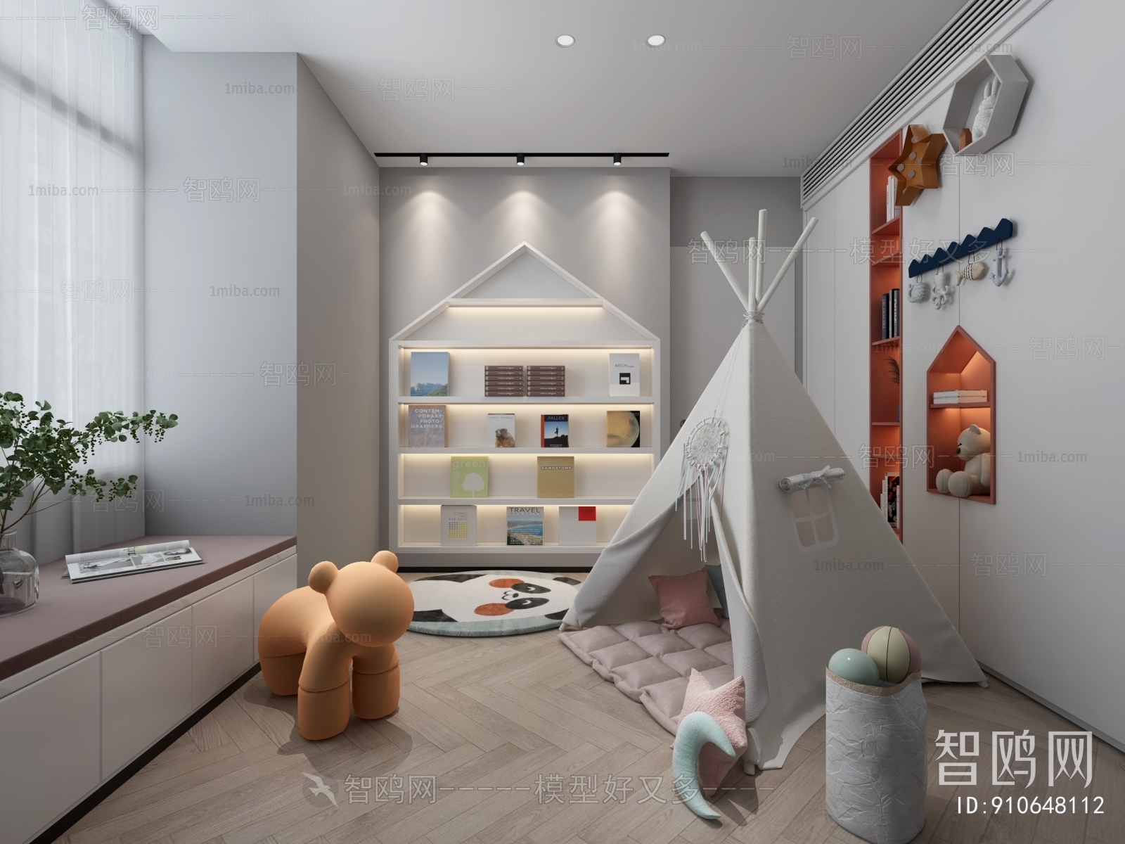 Modern Children's Room Activity Room