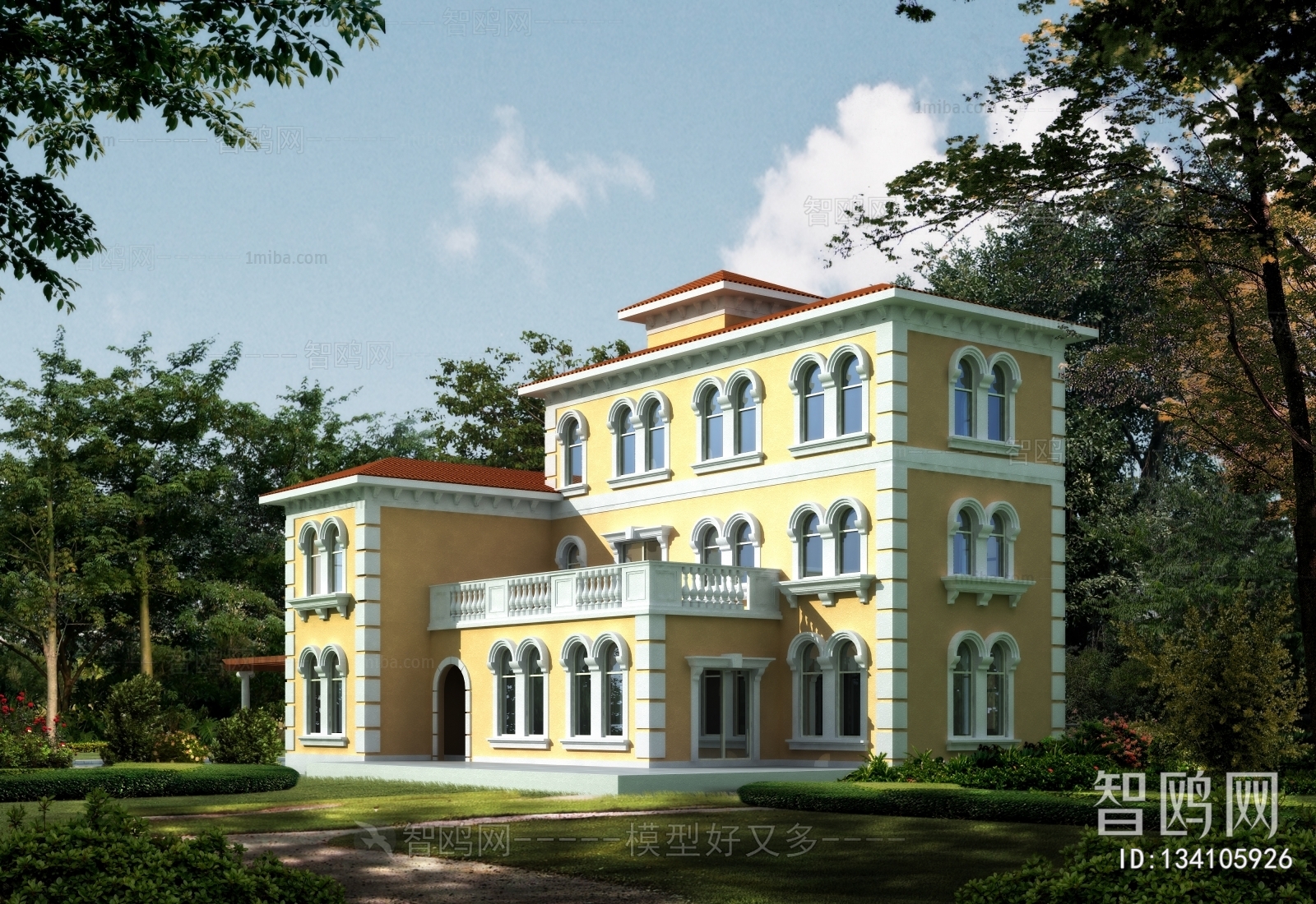 Simple European Style Villa Appearance