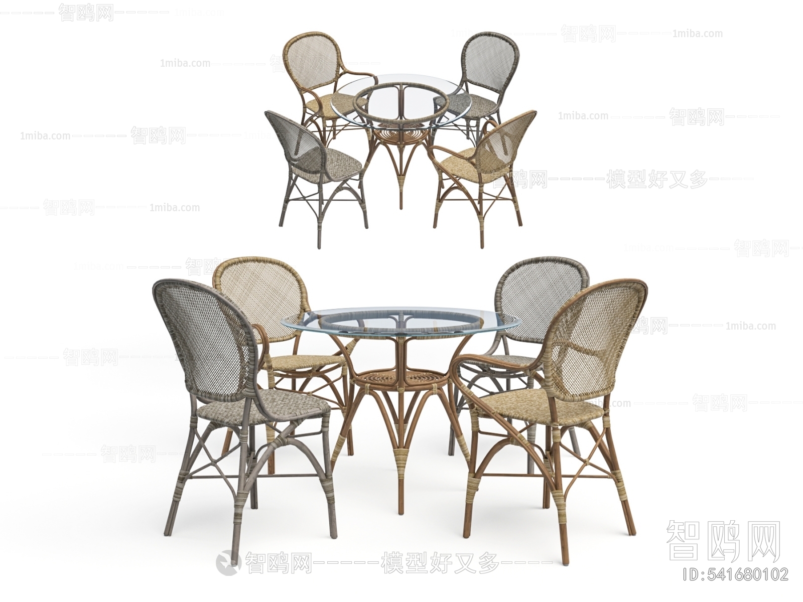 Wabi-sabi Style Dining Table And Chairs