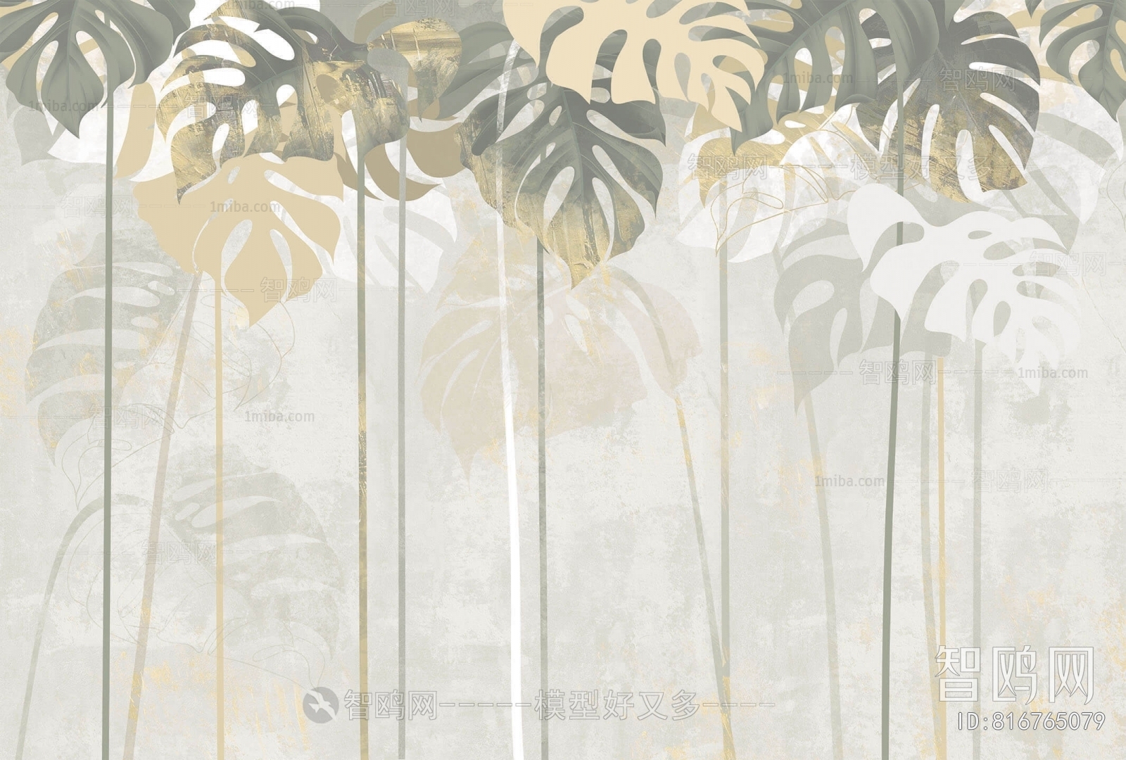 Animal And Plant Pattern Wallpaper