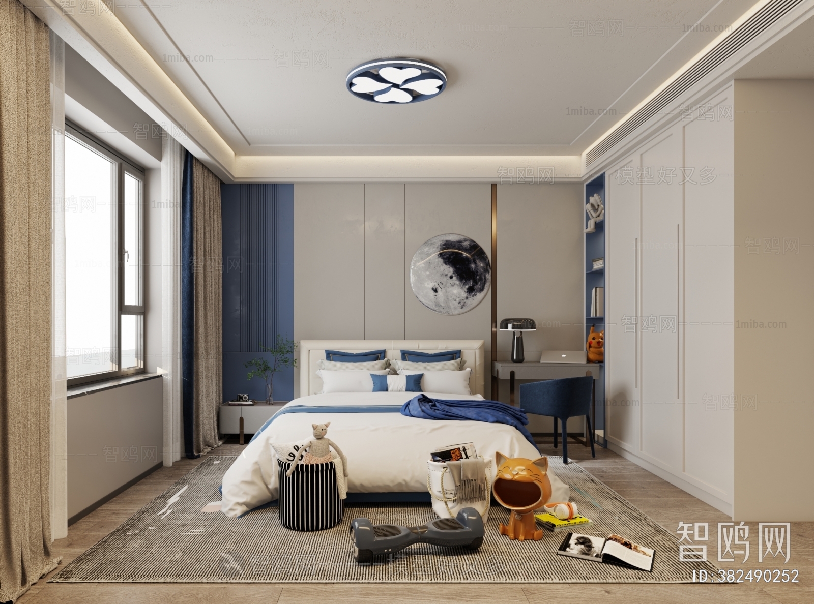 Modern Boy's Room And Son's Room