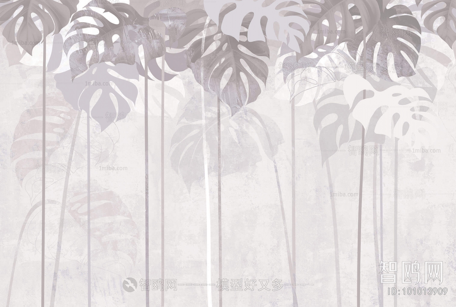 Animal And Plant Pattern Wallpaper