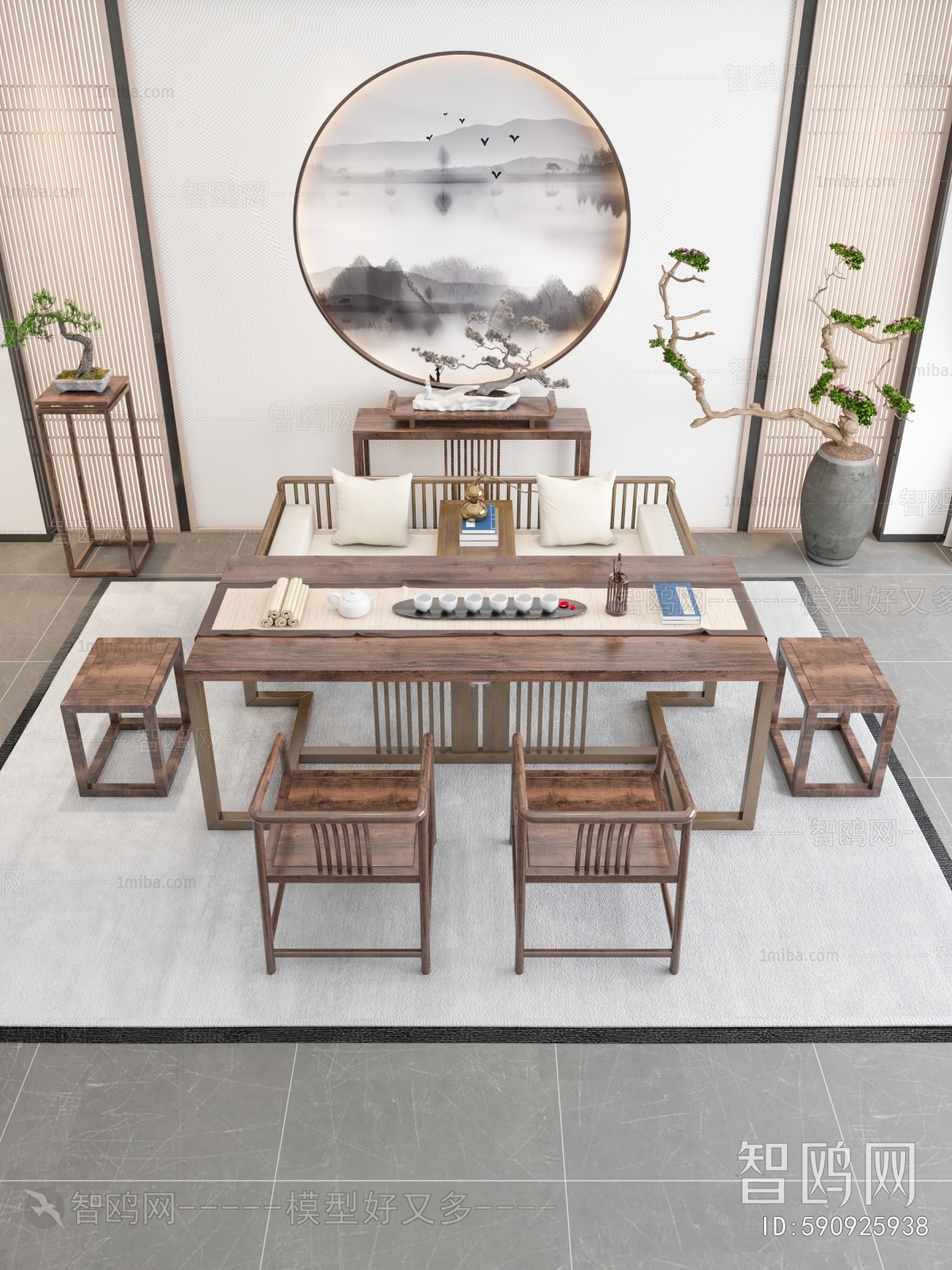 New Chinese Style Tea Tables And Chairs