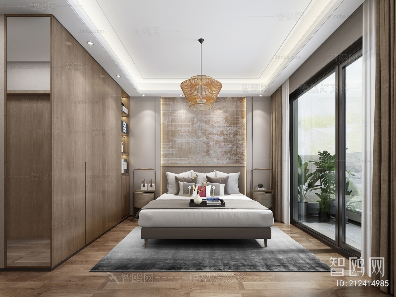 New Chinese Style Bedroom