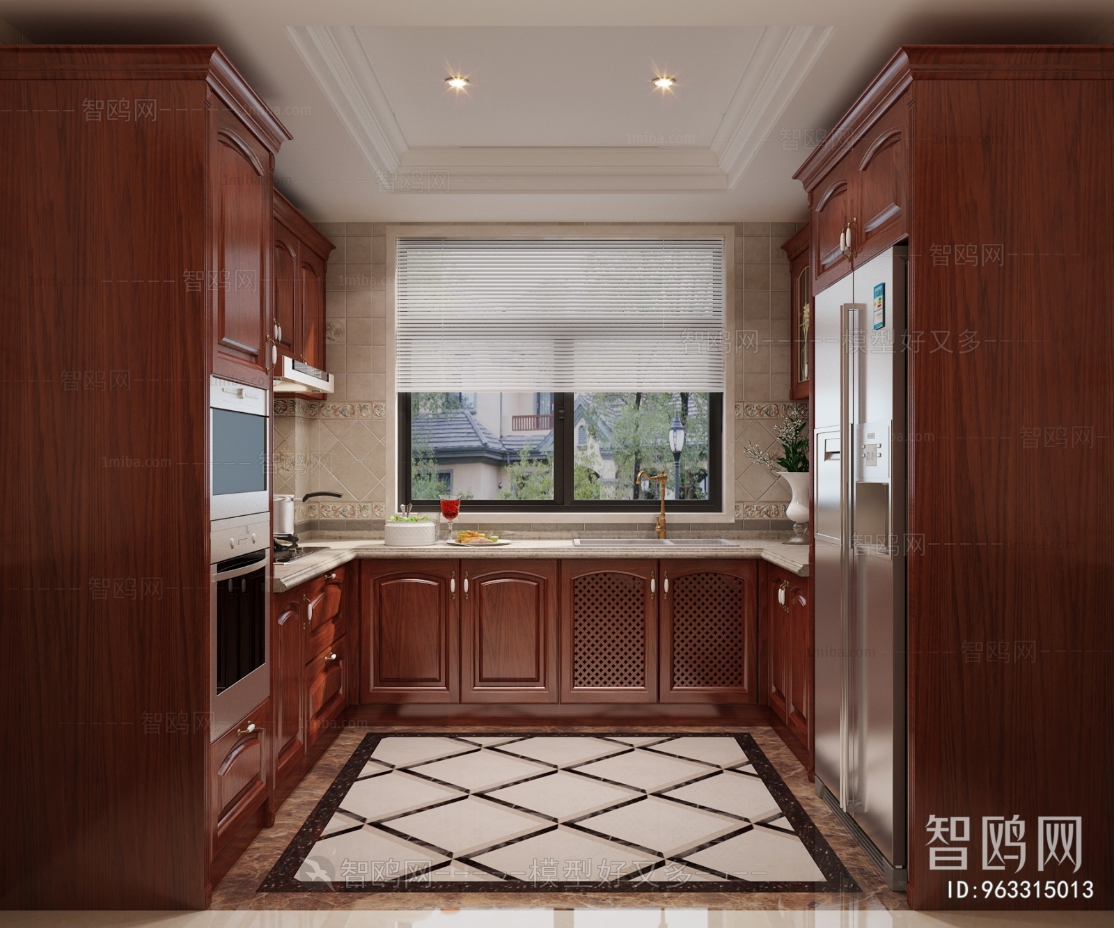 European Style Classical Style Open Kitchen