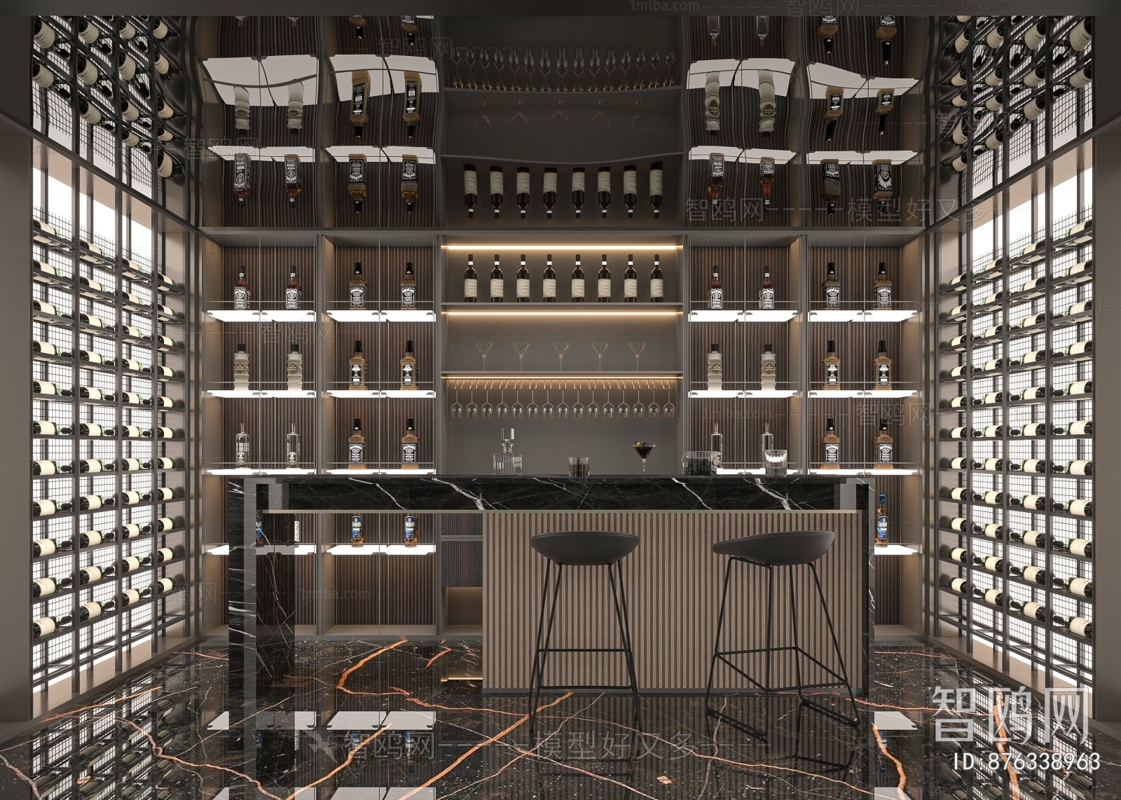 Modern Wine Cellar/Wine Tasting Room