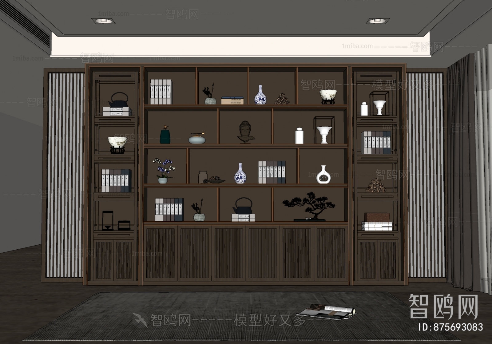 New Chinese Style Bookcase