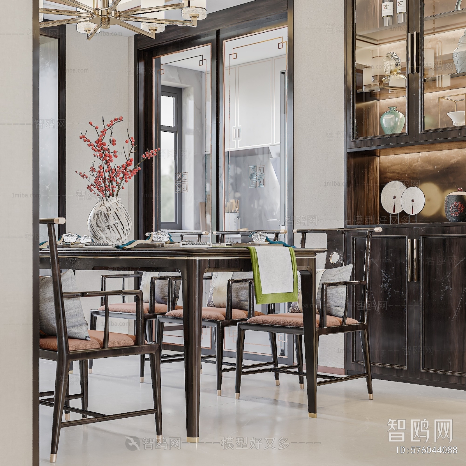 New Chinese Style Dining Room