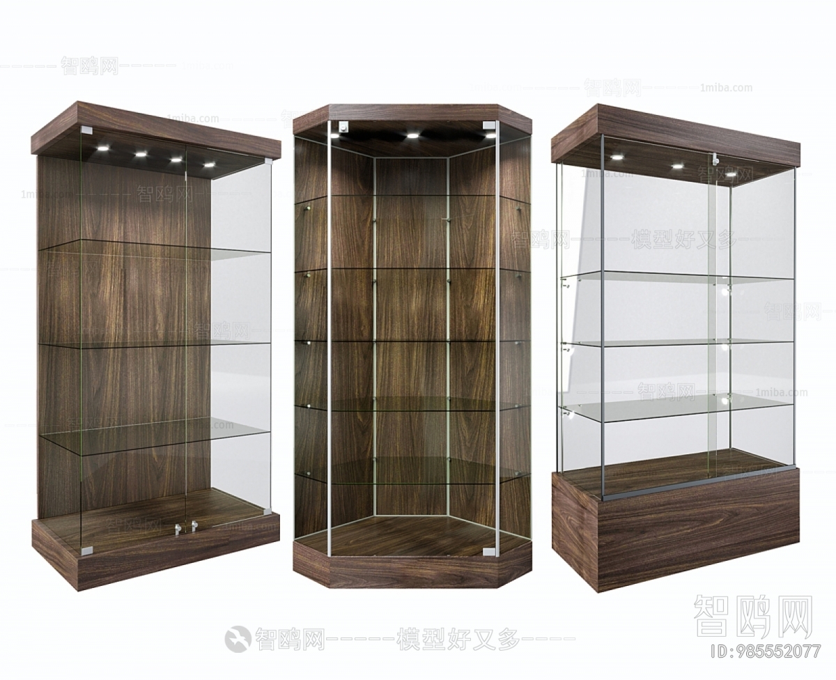 现代玻璃展示柜