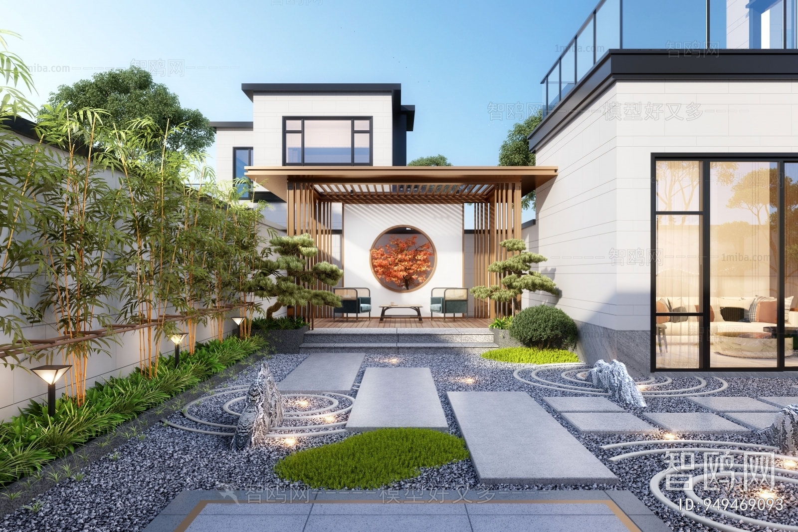 New Chinese Style Courtyard/landscape