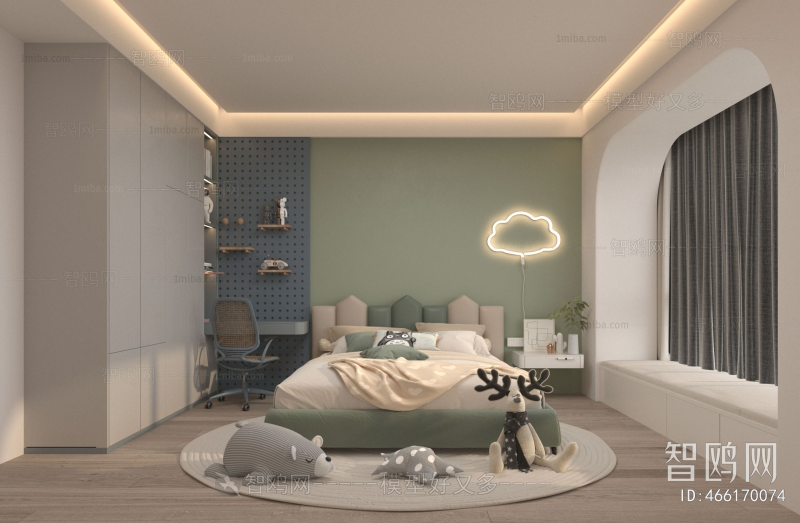 Modern Boy's Room And Son's Room