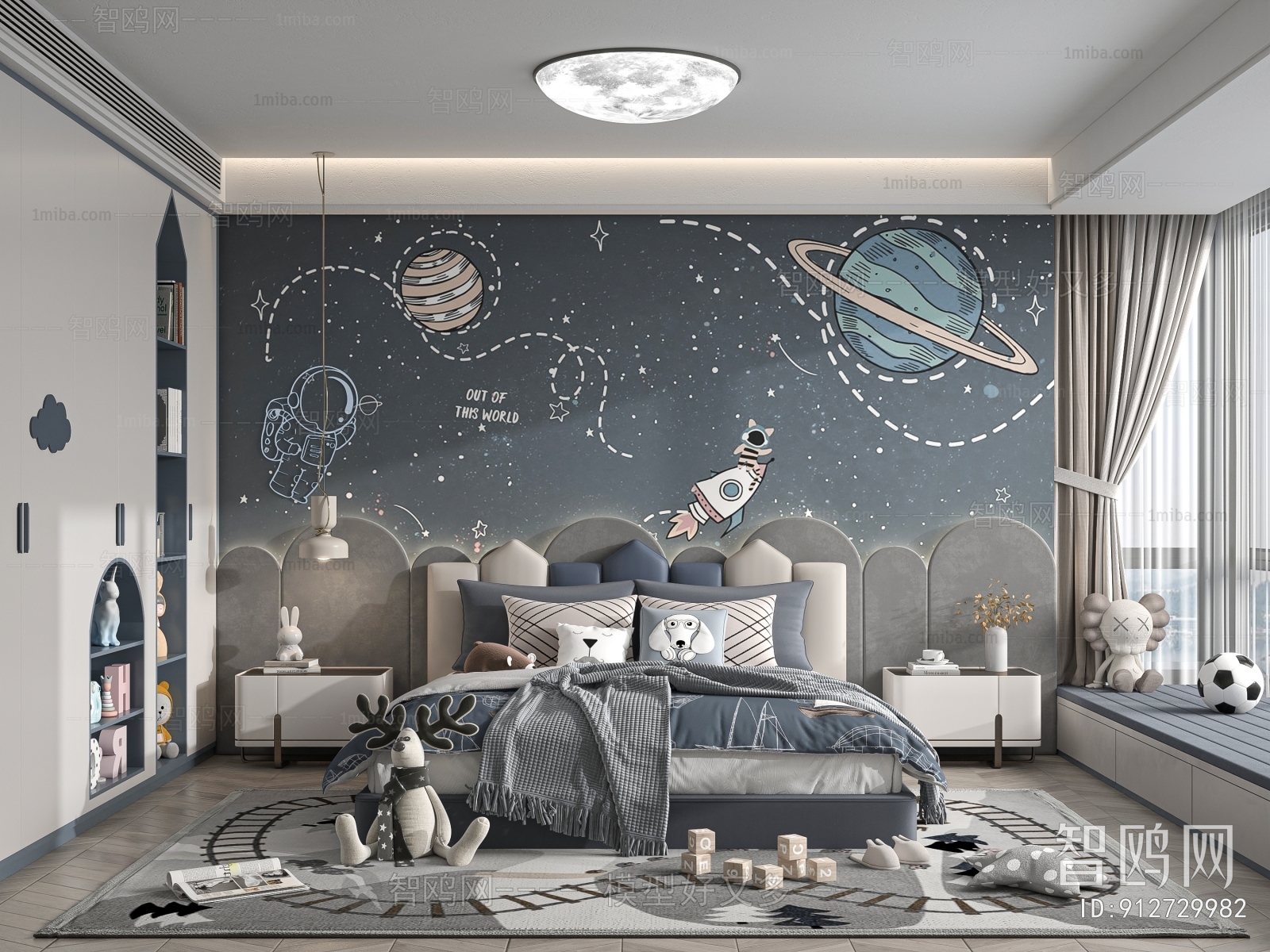 Modern Boy's Room And Son's Room